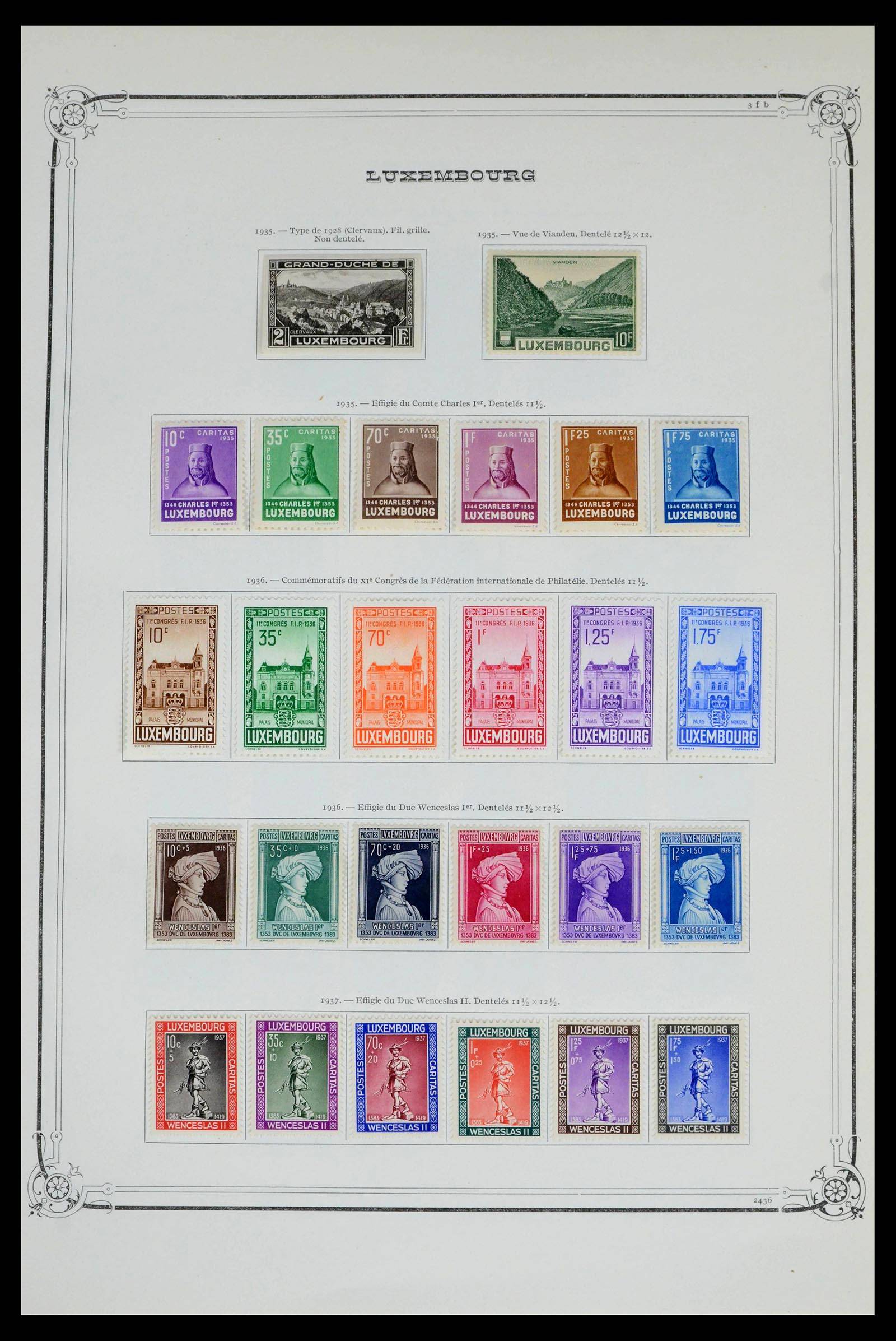 39652 0013 - Postzegelverzameling 39652 Luxemburg 1852-1975.