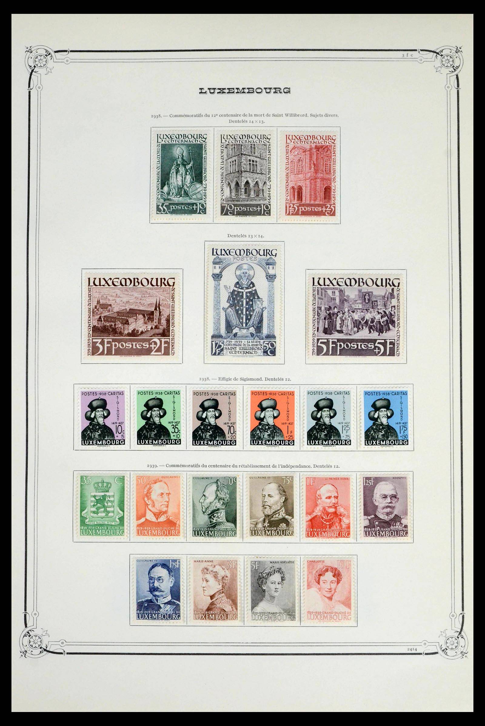 39652 0014 - Postzegelverzameling 39652 Luxemburg 1852-1975.