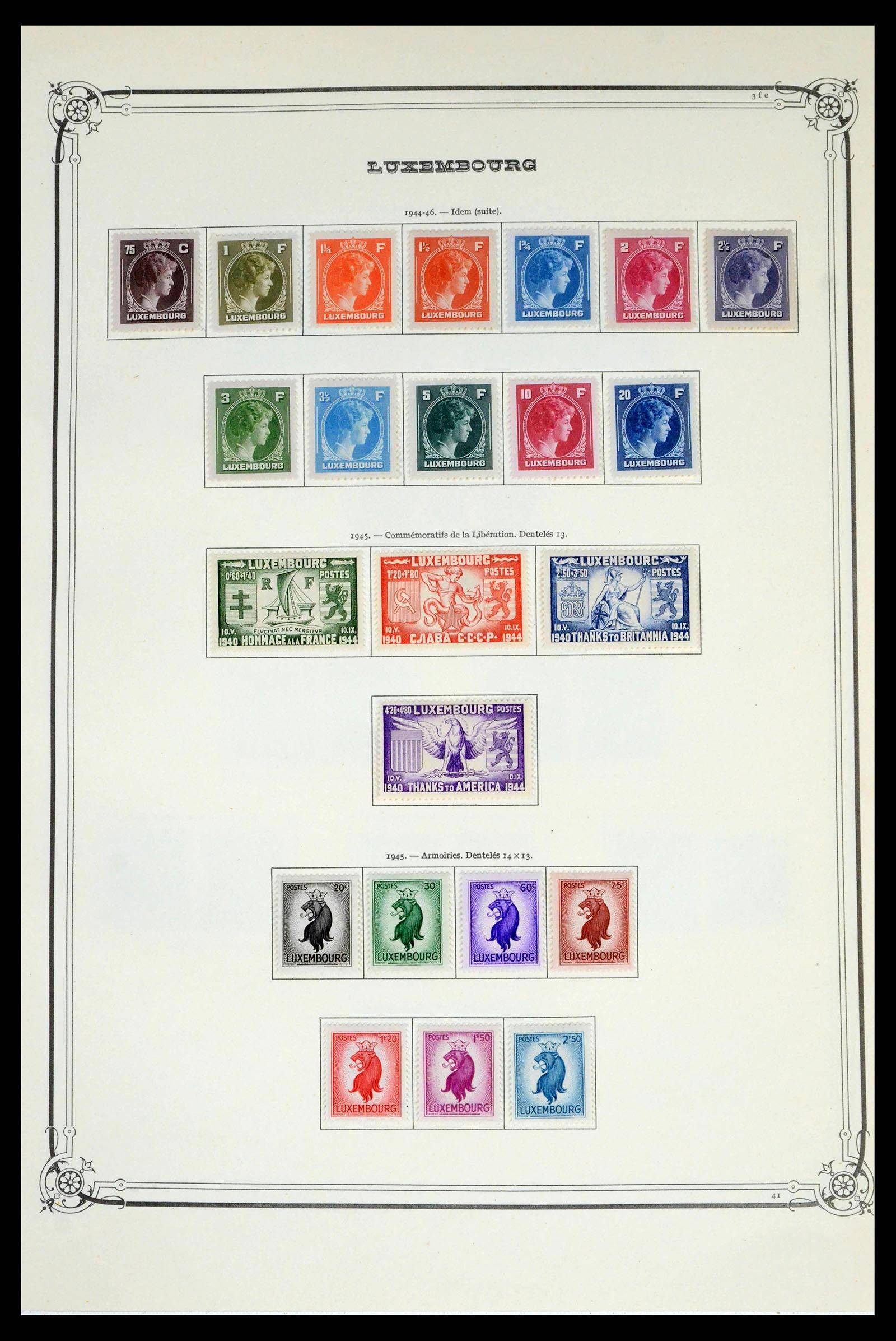 39652 0016 - Postzegelverzameling 39652 Luxemburg 1852-1975.