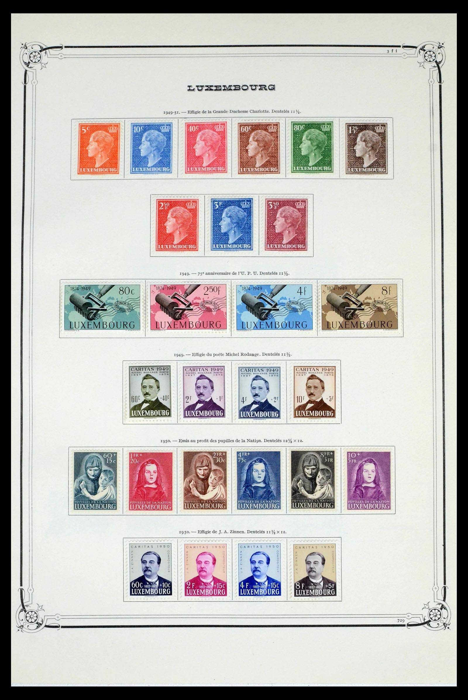 39652 0020 - Postzegelverzameling 39652 Luxemburg 1852-1975.
