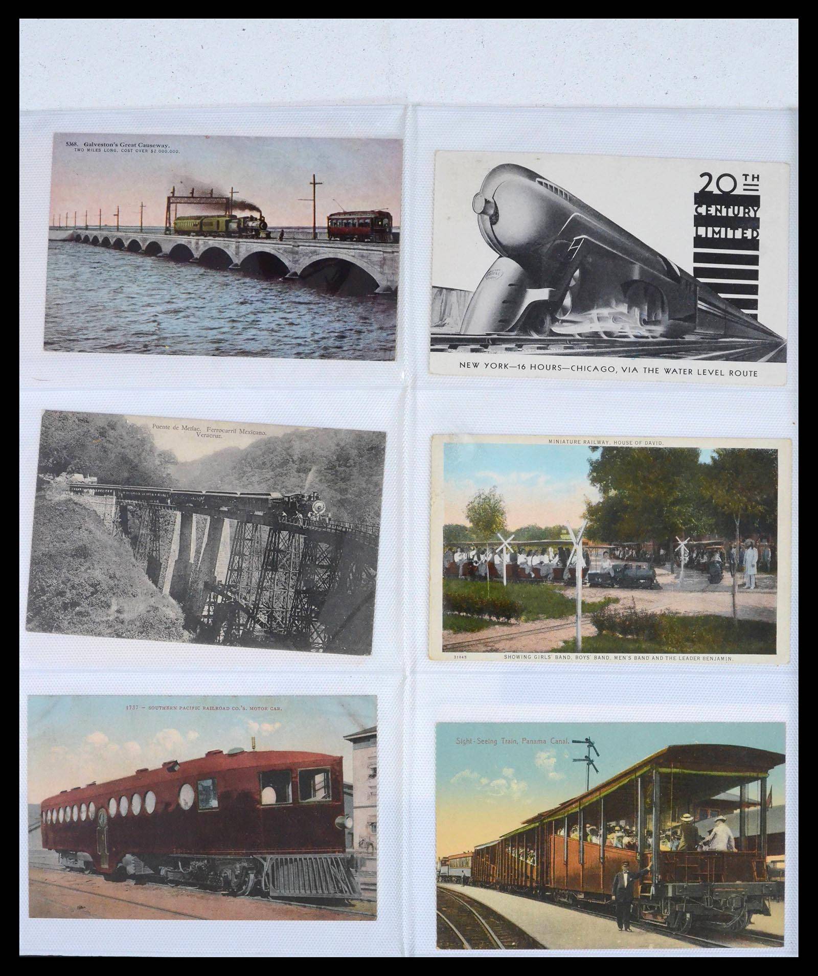 39653 0002 - Stamp collection 39653 Thematic collection Trains.