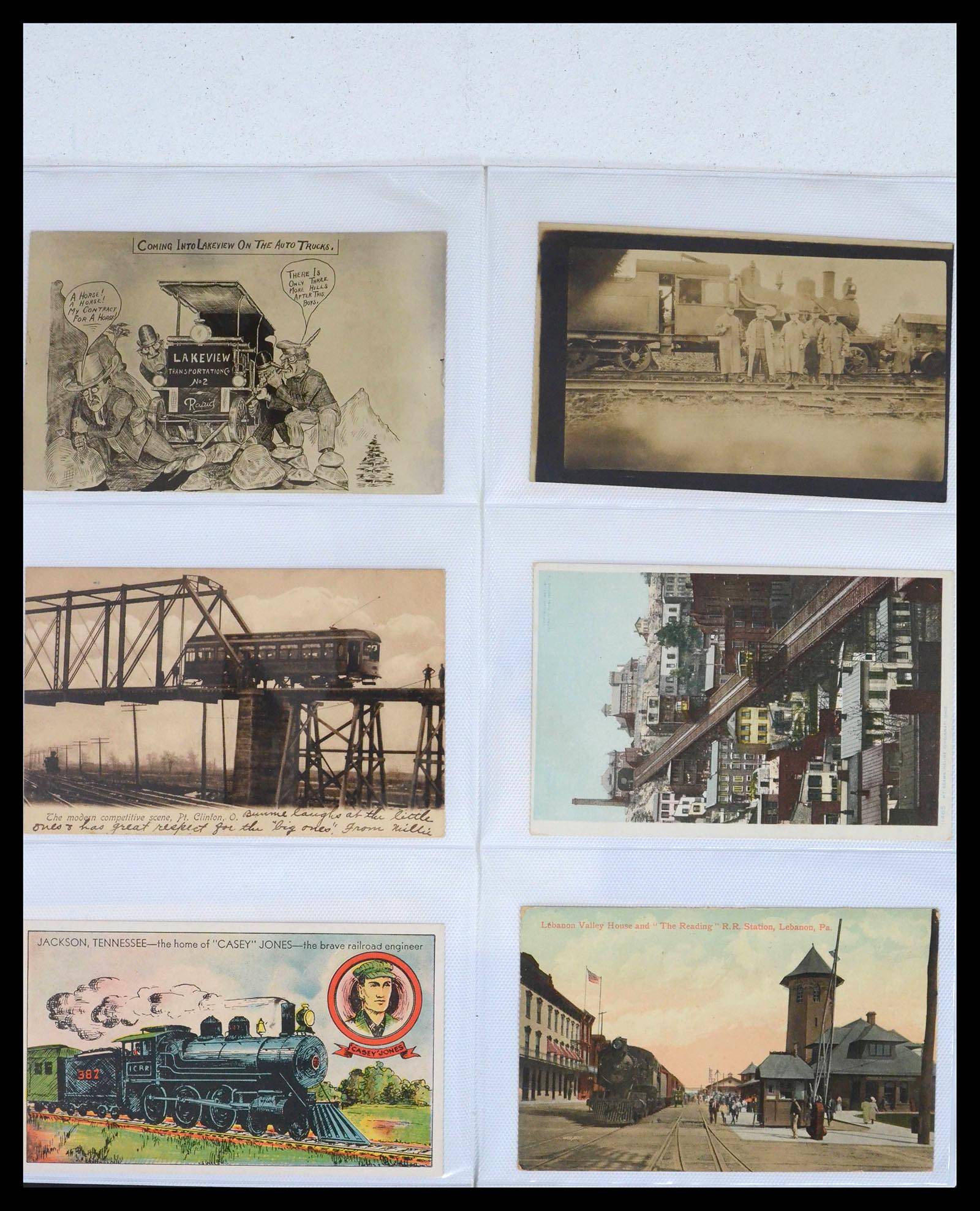 39653 0005 - Stamp collection 39653 Thematic collection Trains.
