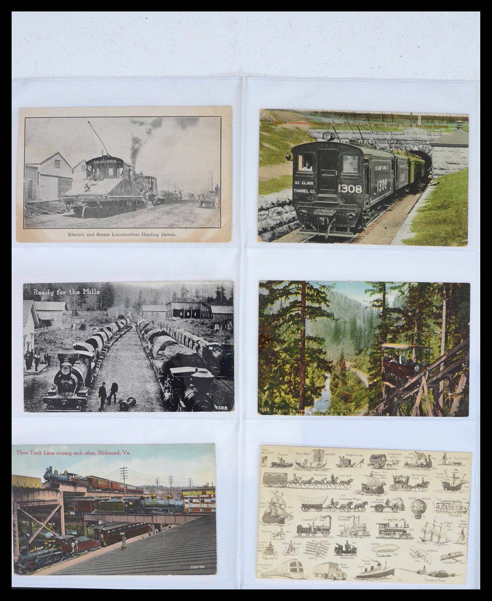 39653 0006 - Stamp collection 39653 Thematic collection Trains.