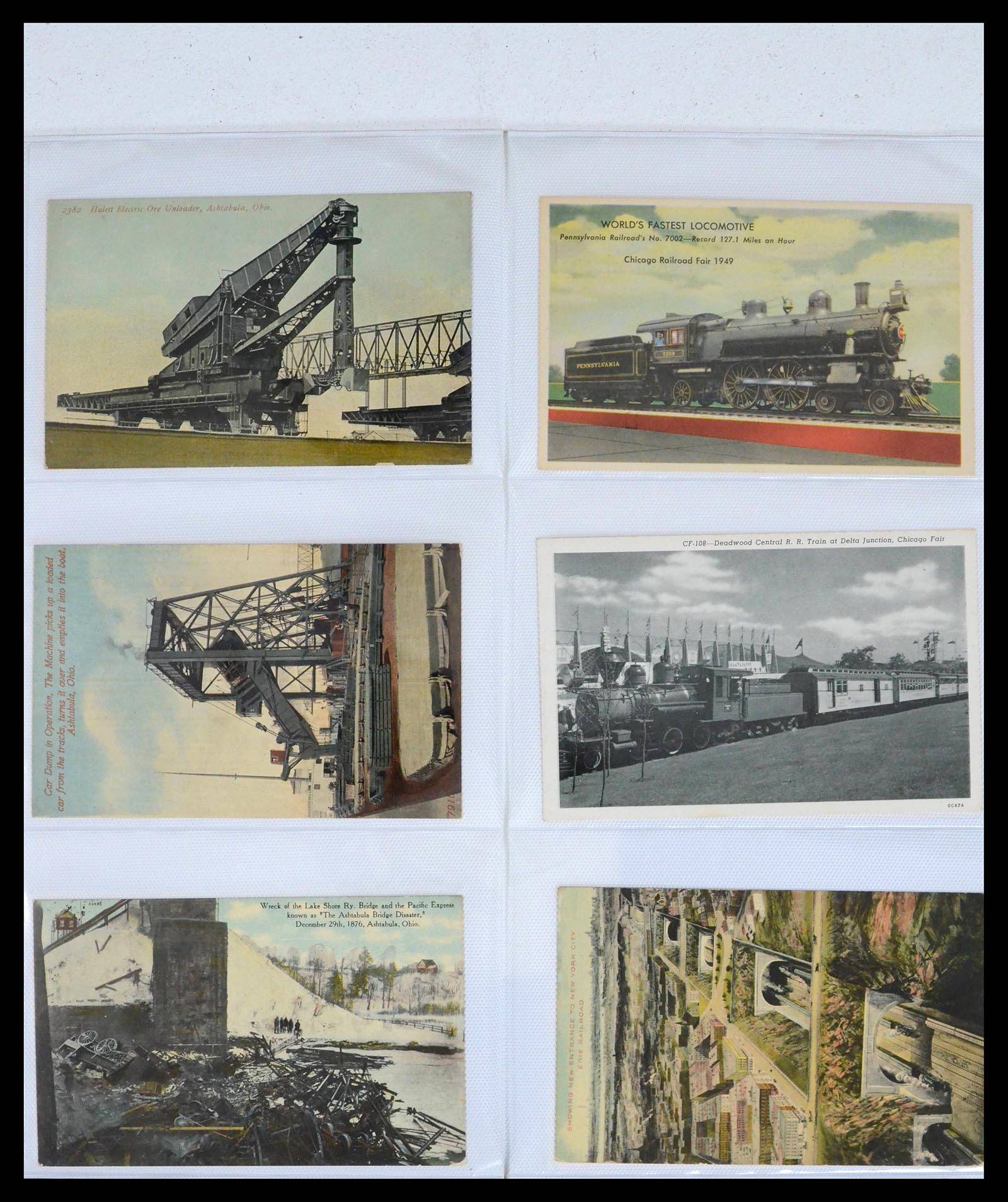 39653 0007 - Stamp collection 39653 Thematic collection Trains.