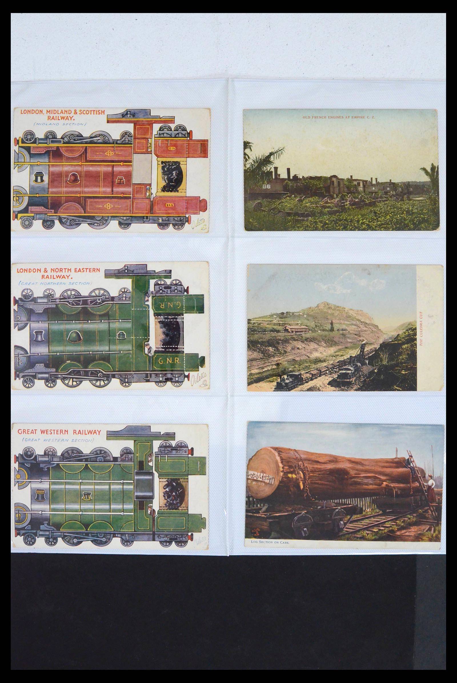 39653 0008 - Stamp collection 39653 Thematic collection Trains.