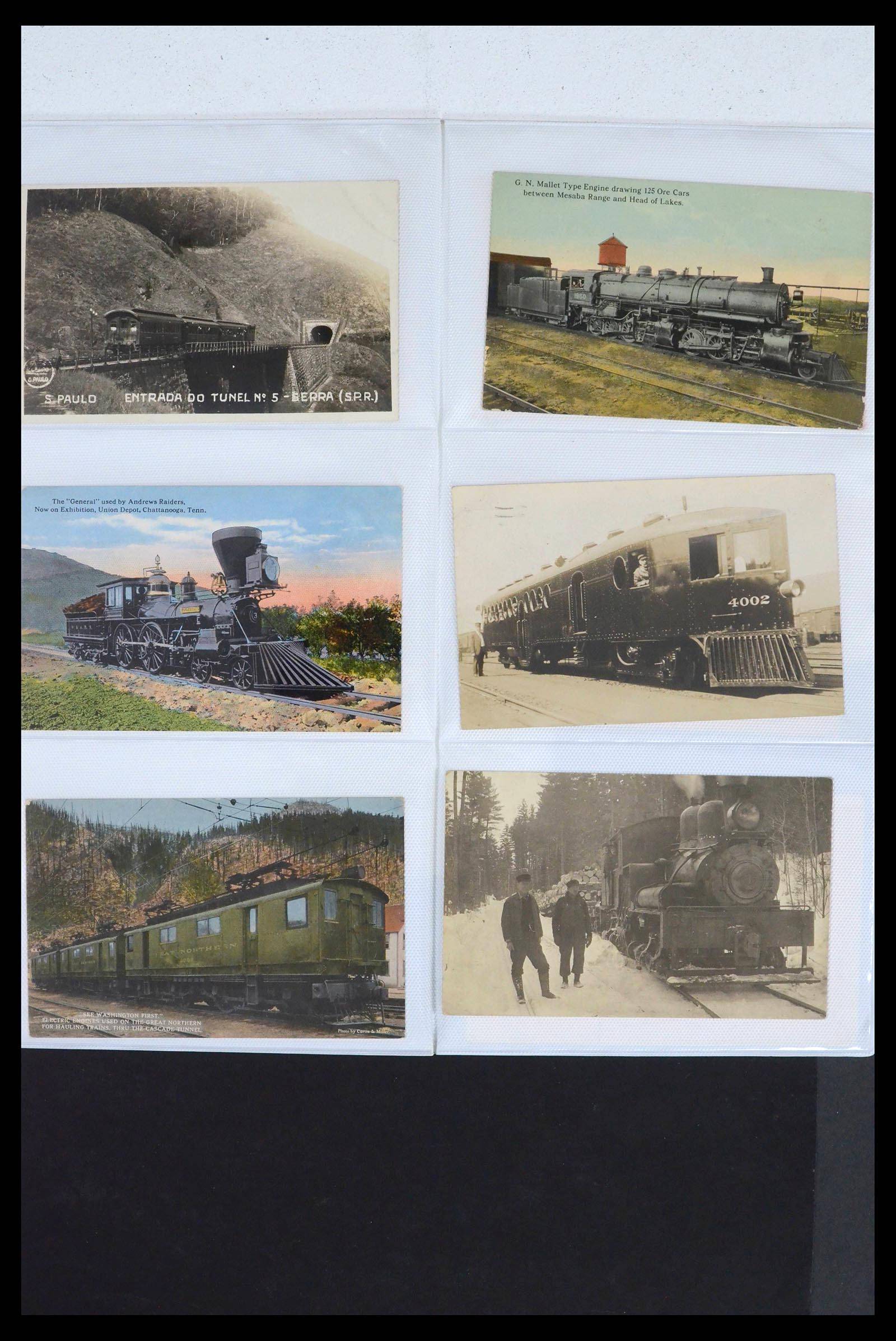 39653 0009 - Stamp collection 39653 Thematic collection Trains.