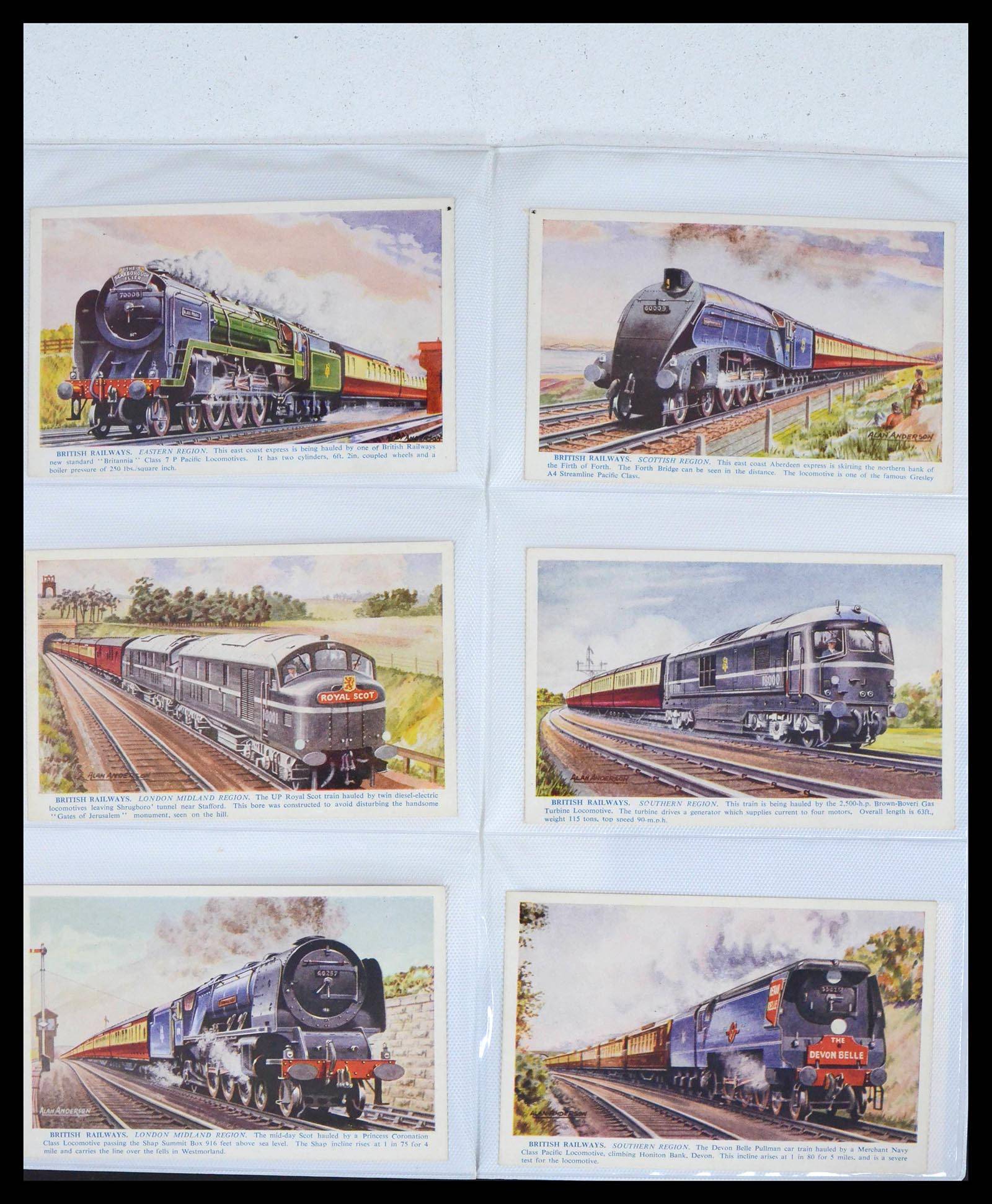 39653 0013 - Stamp collection 39653 Thematic collection Trains.