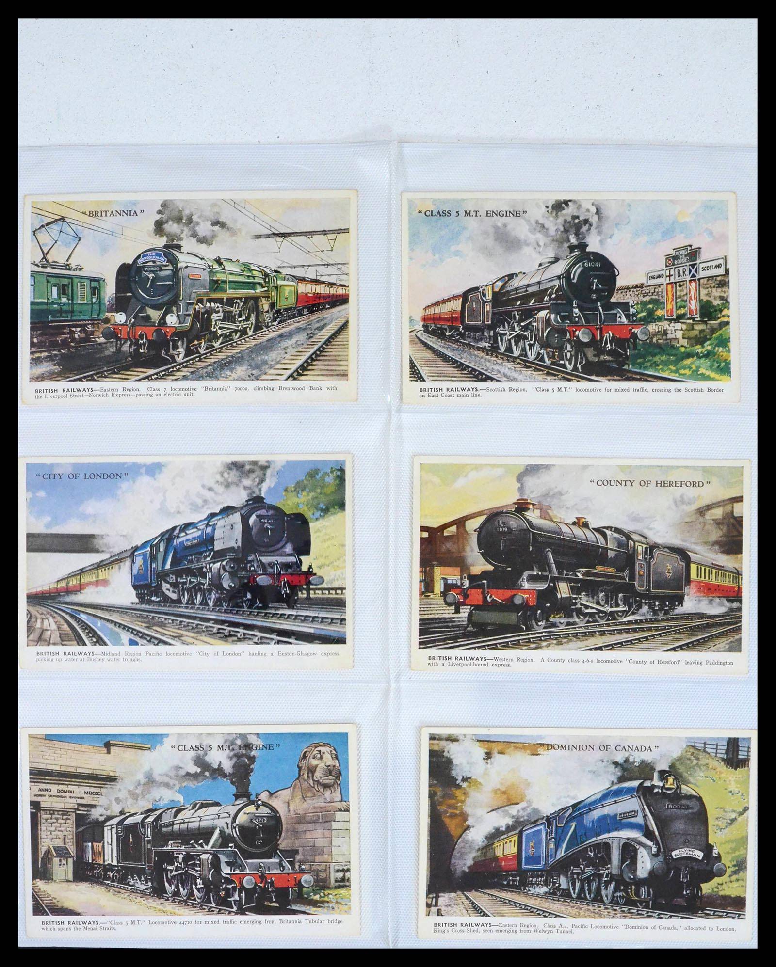 39653 0014 - Stamp collection 39653 Thematic collection Trains.