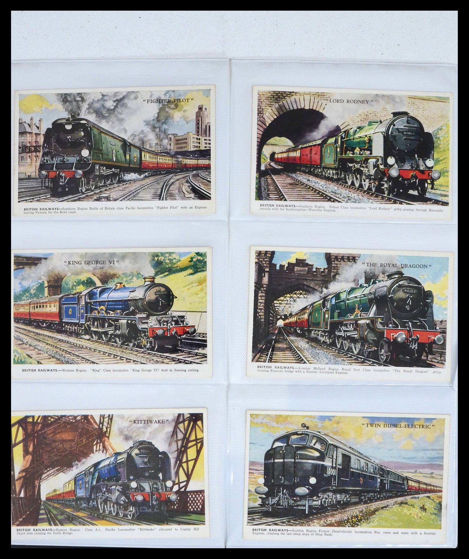 39653 0015 - Stamp collection 39653 Thematic collection Trains.