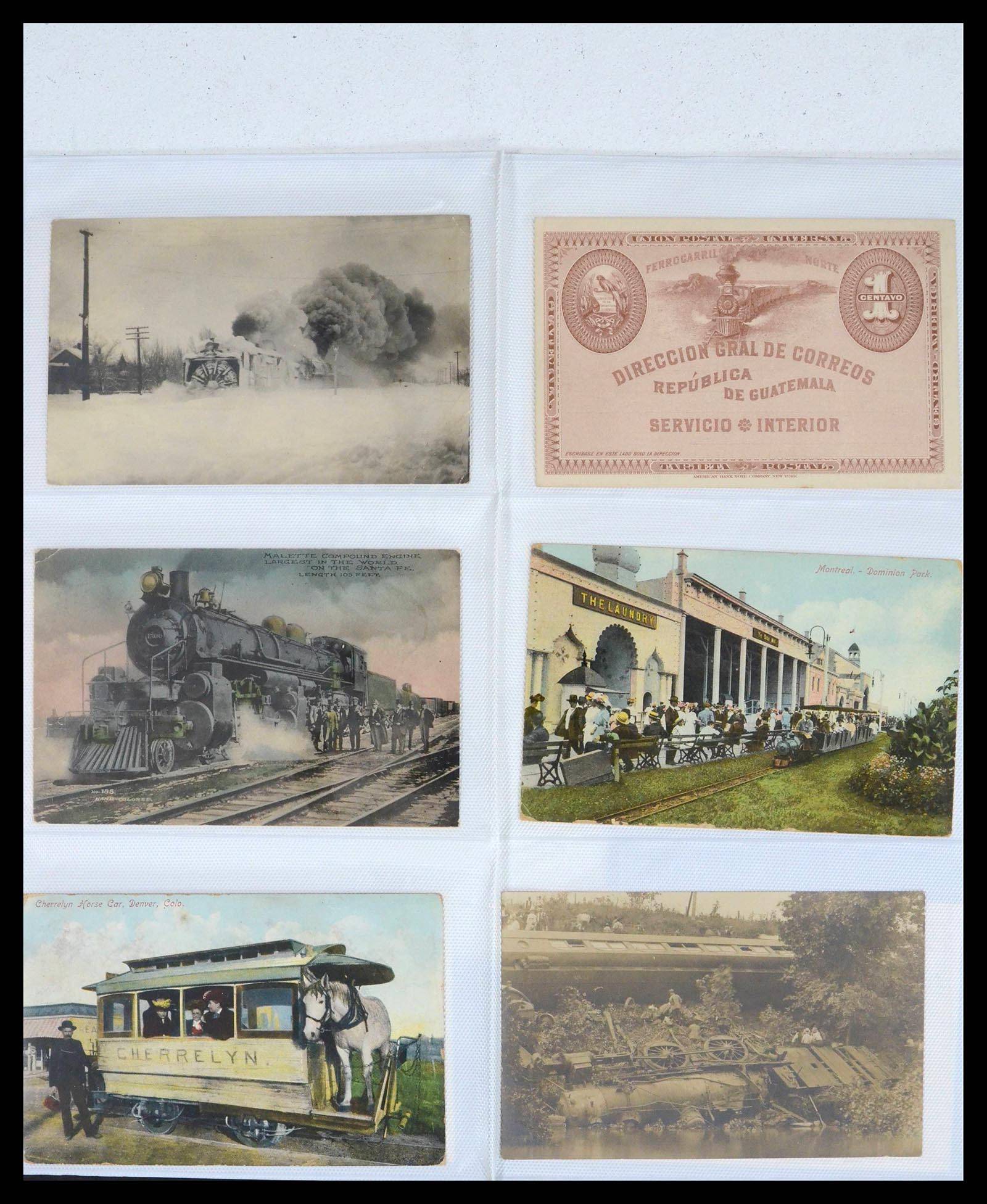 39653 0016 - Stamp collection 39653 Thematic collection Trains.