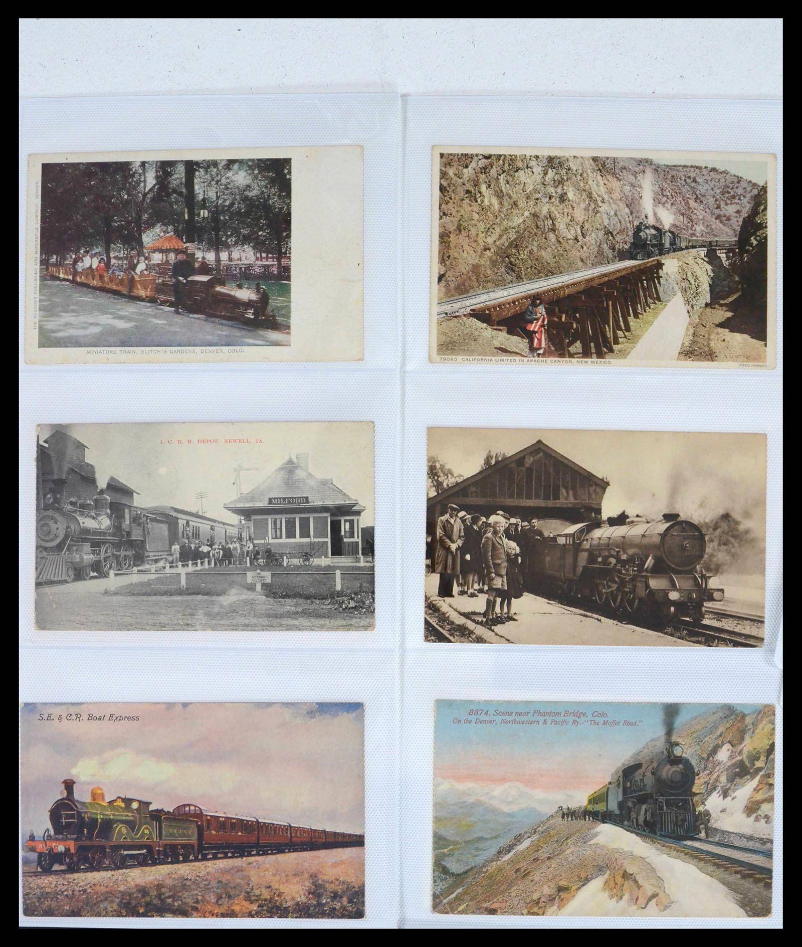 39653 0017 - Stamp collection 39653 Thematic collection Trains.