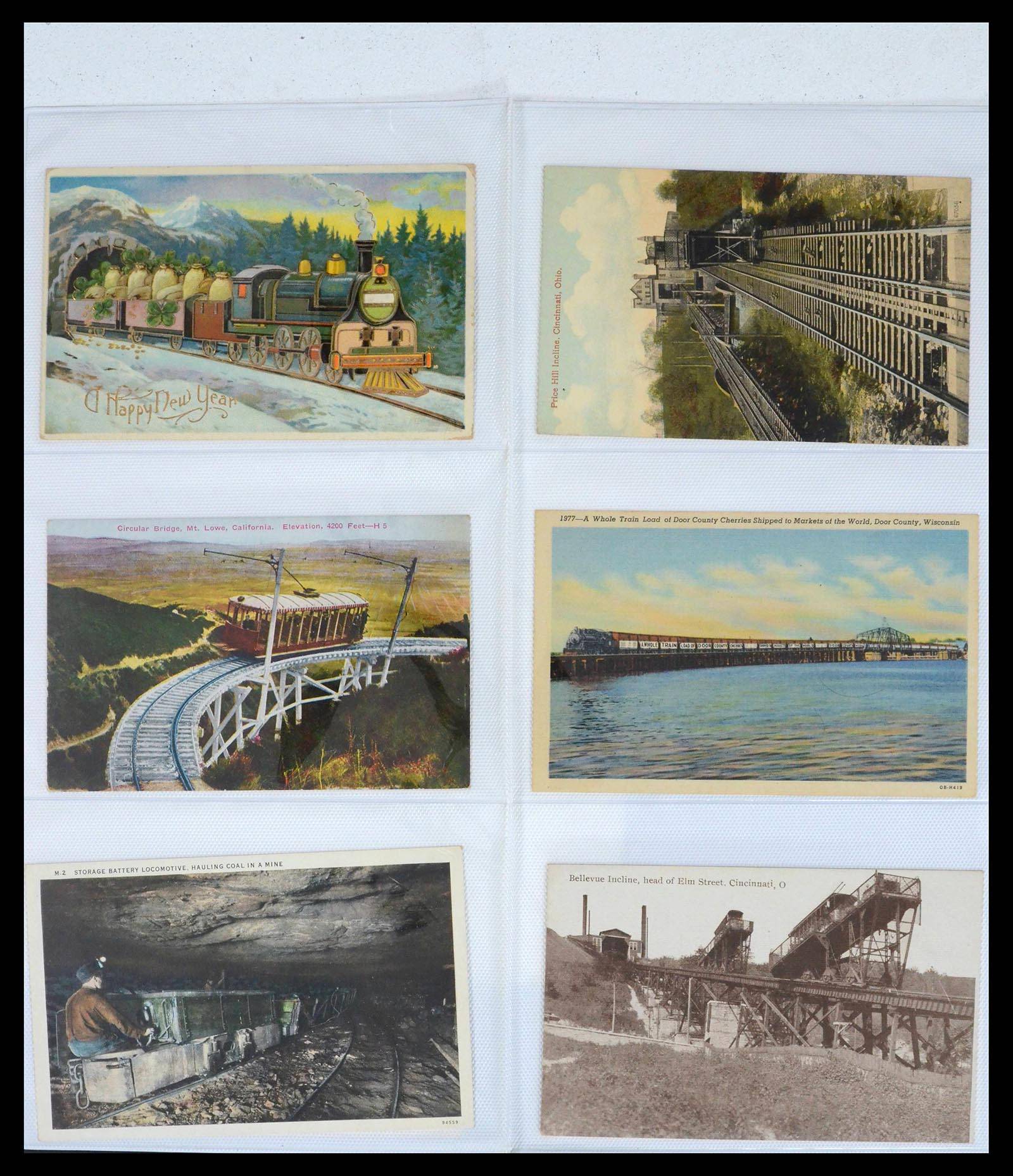 39653 0018 - Stamp collection 39653 Thematic collection Trains.