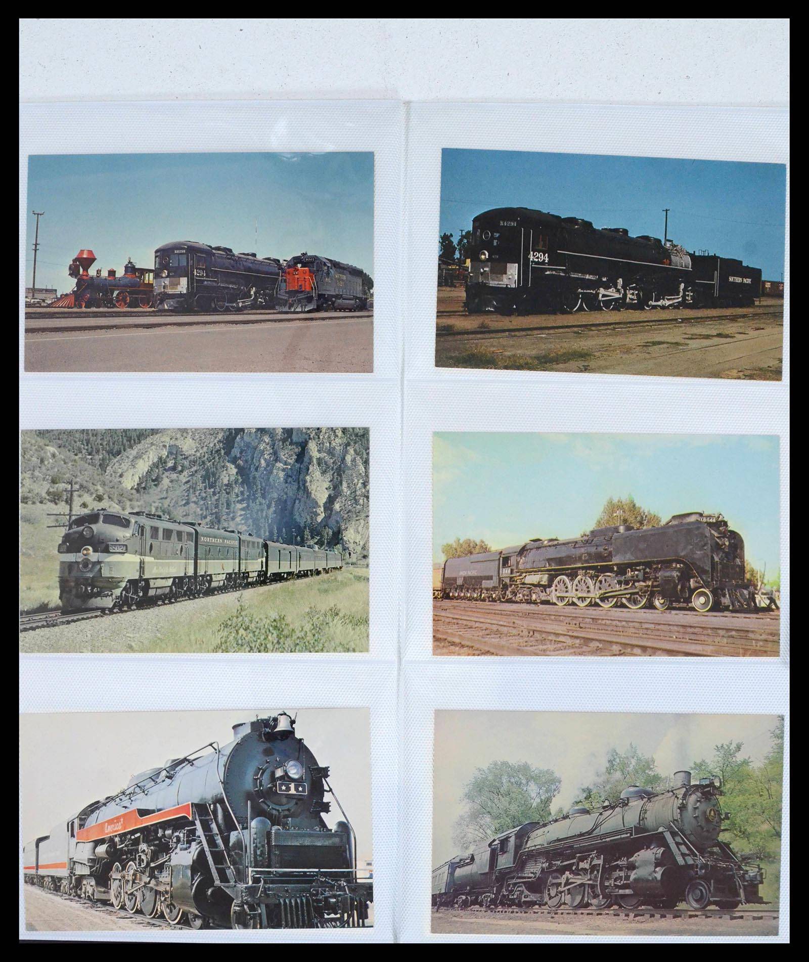 39653 0019 - Stamp collection 39653 Thematic collection Trains.