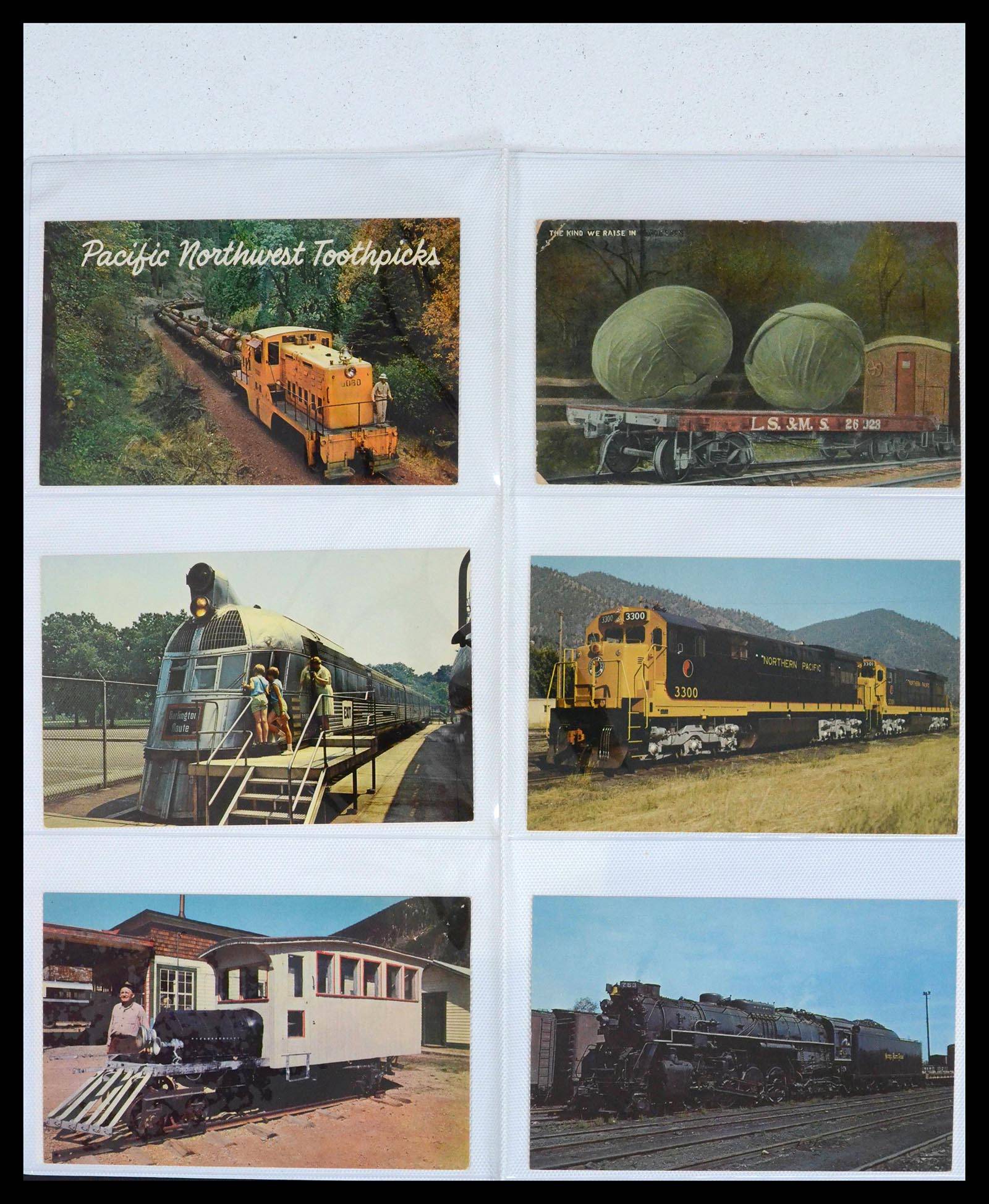 39653 0020 - Stamp collection 39653 Thematic collection Trains.