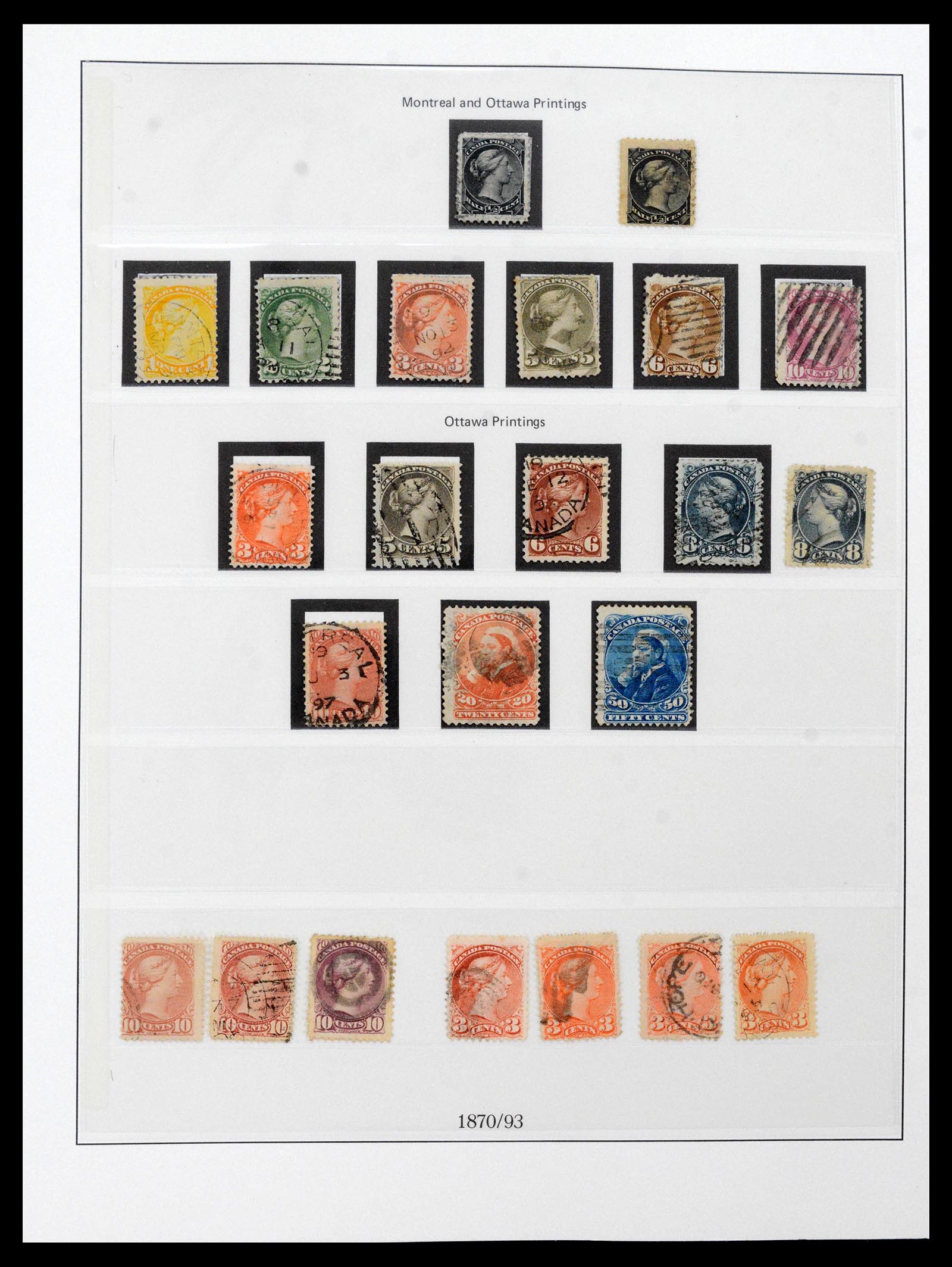 39655 0004 - Postzegelverzameling 39655 Canada 1859-2005.