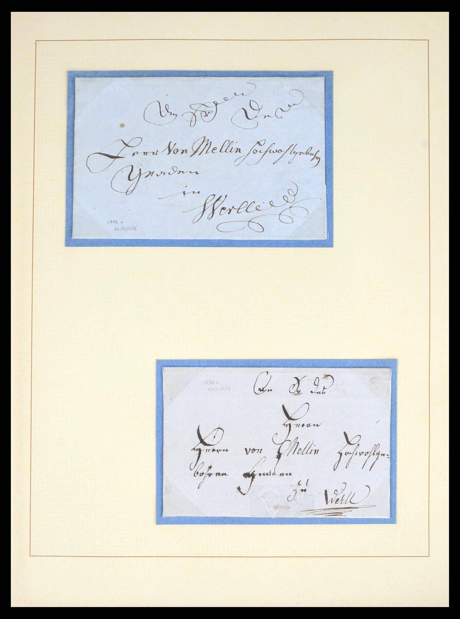 39658 0004 - Postzegelverzameling 39658 Duitsland brieven Werl 1724(!)-1890.