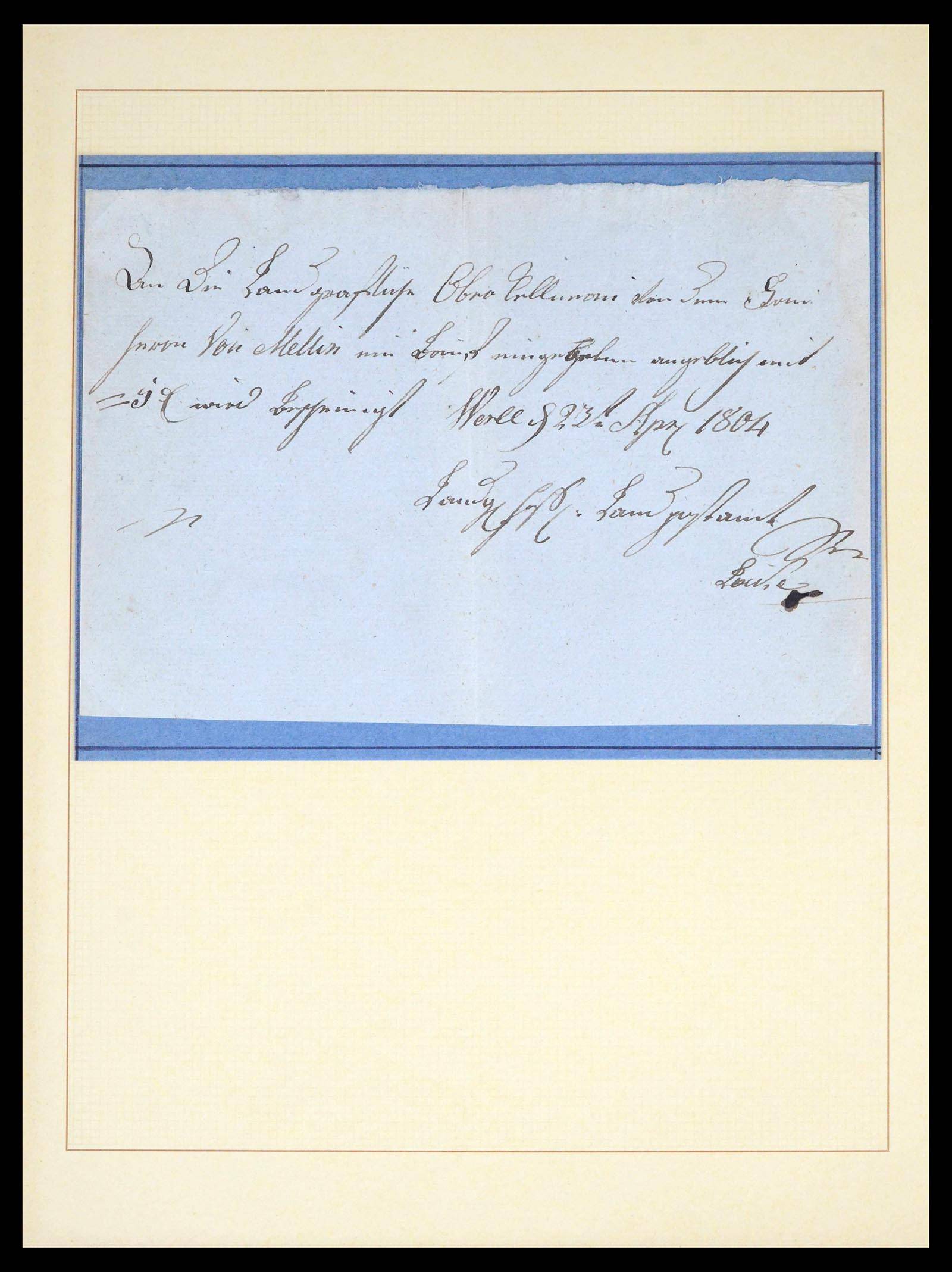 39658 0009 - Postzegelverzameling 39658 Duitsland brieven Werl 1724(!)-1890.