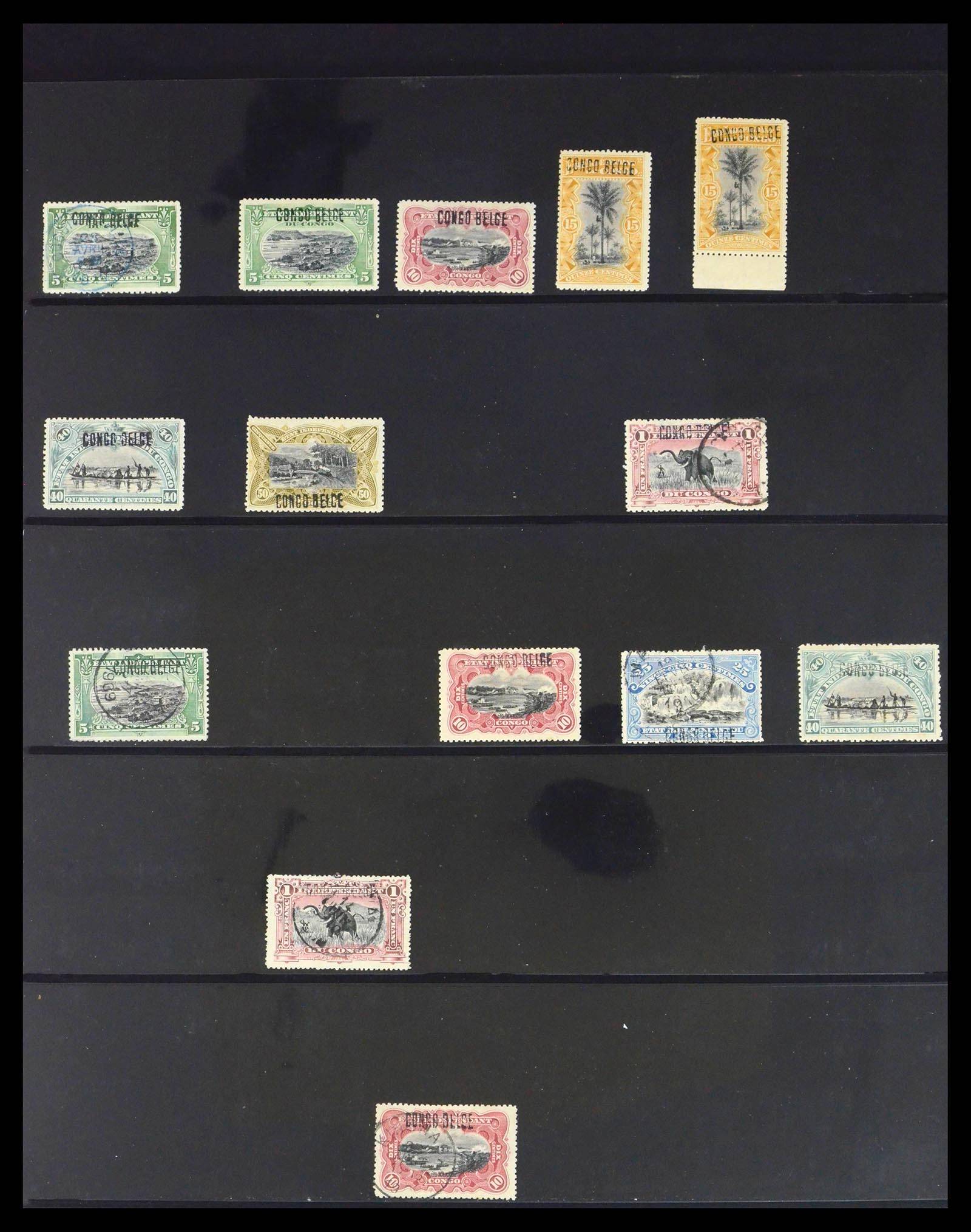 39661 0001 - Stamp collection 39661 Belgian Congo 1908-1960.