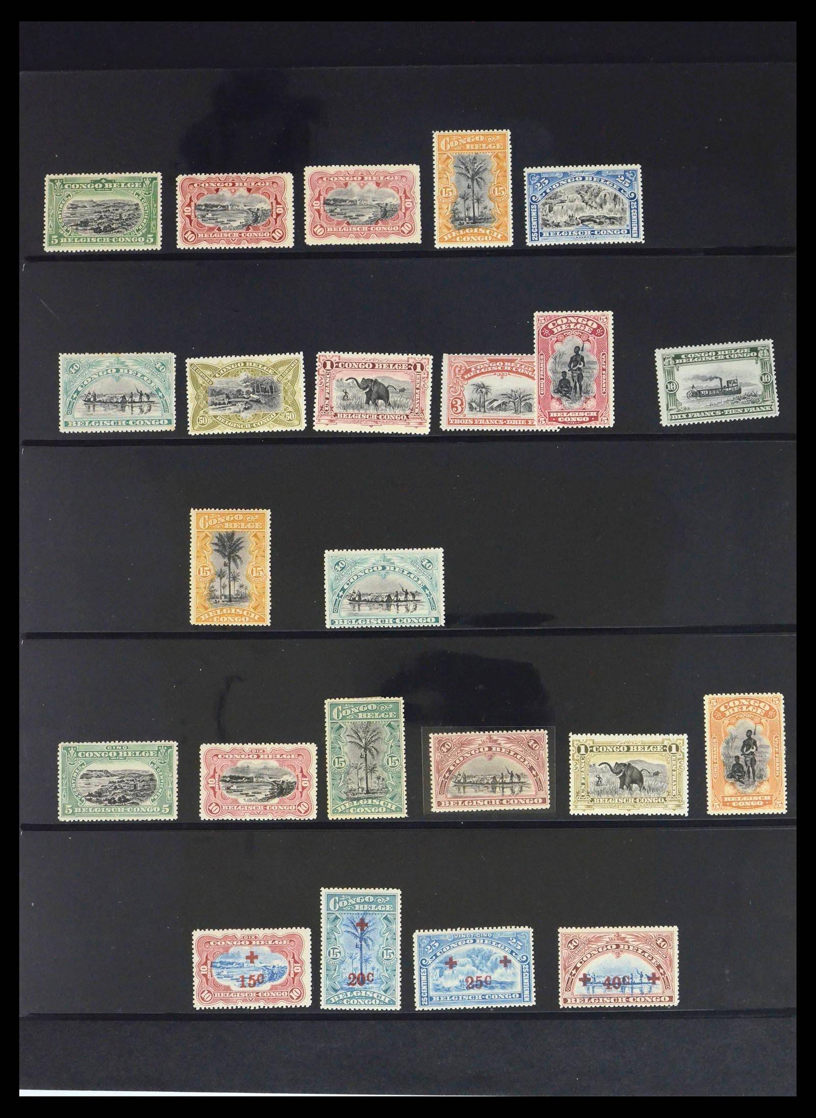 39661 0003 - Stamp collection 39661 Belgian Congo 1908-1960.