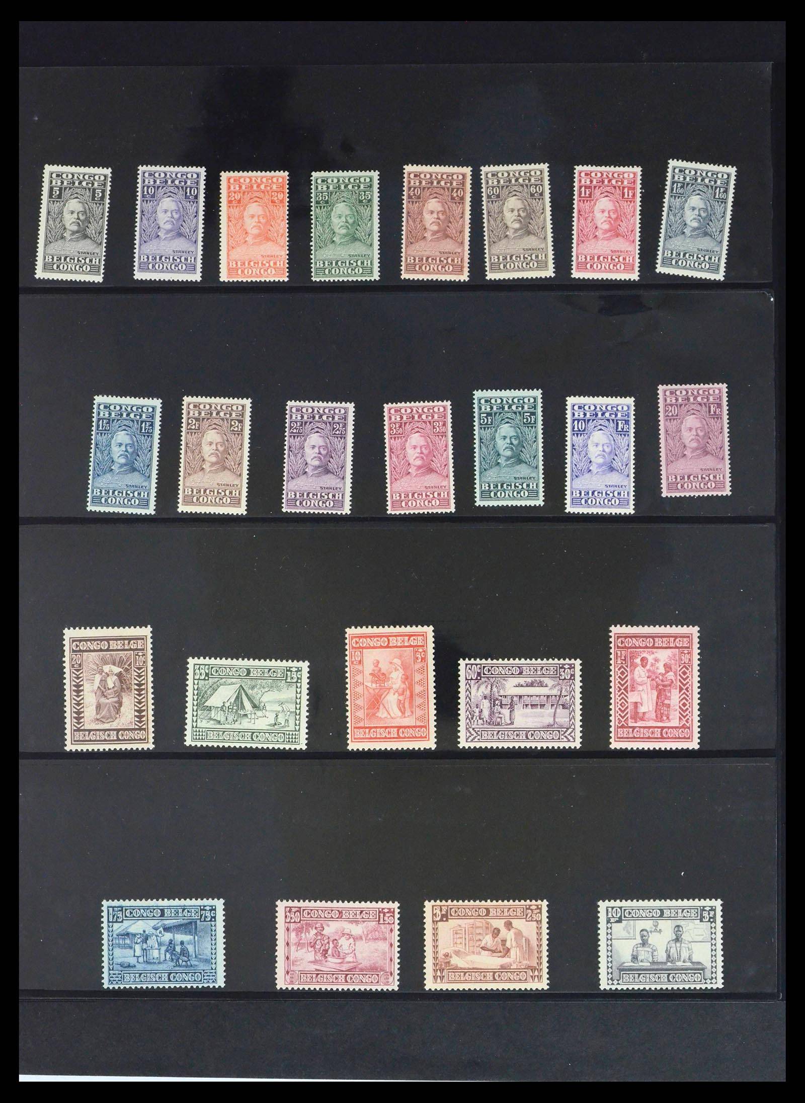39661 0008 - Stamp collection 39661 Belgian Congo 1908-1960.
