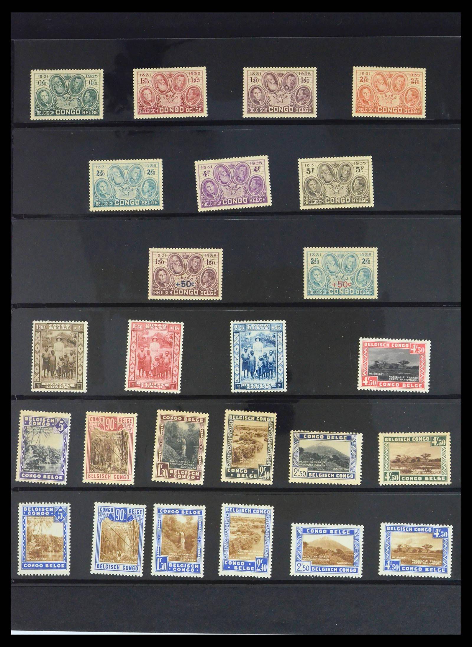 39661 0010 - Stamp collection 39661 Belgian Congo 1908-1960.