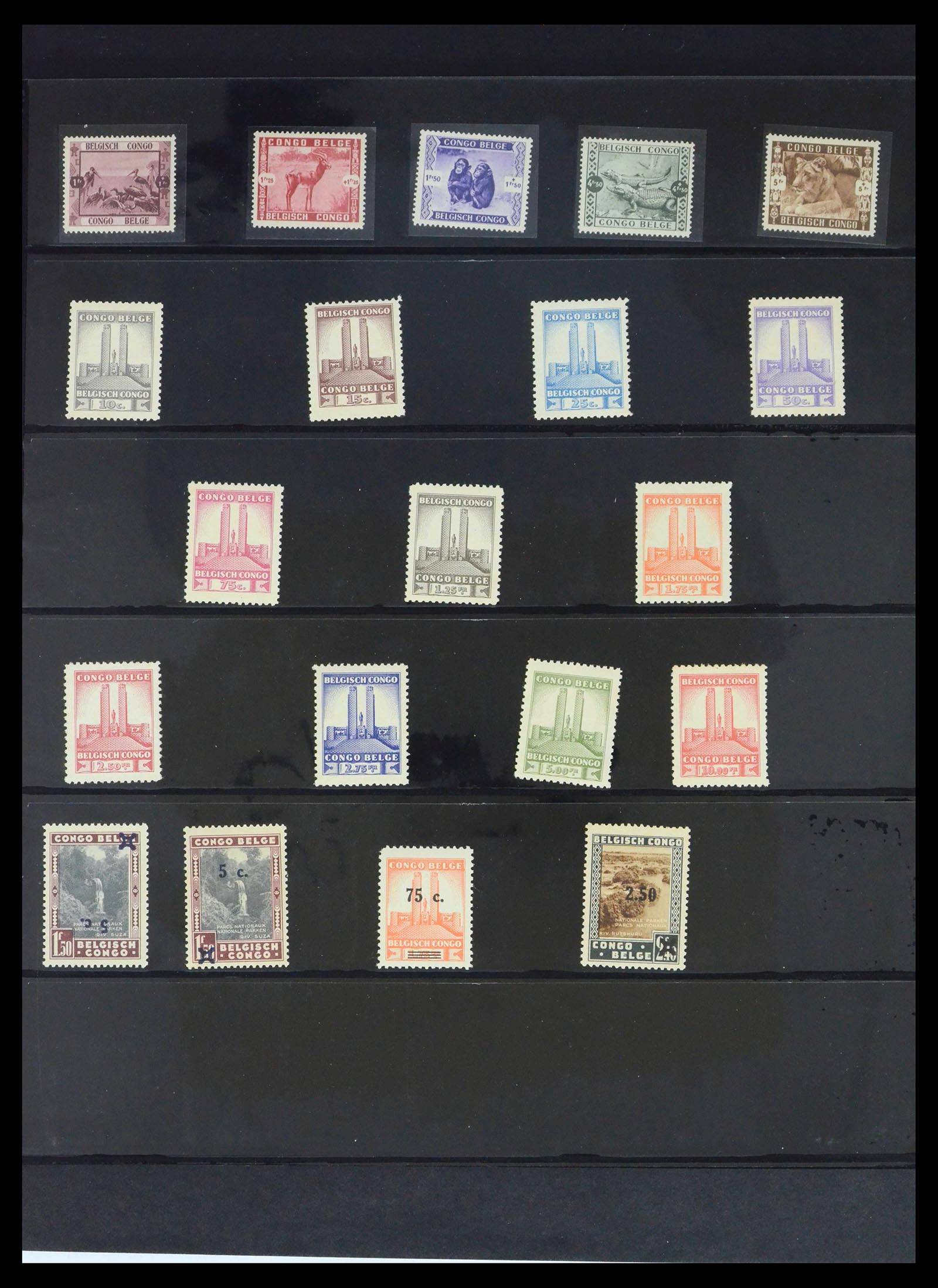 39661 0011 - Stamp collection 39661 Belgian Congo 1908-1960.