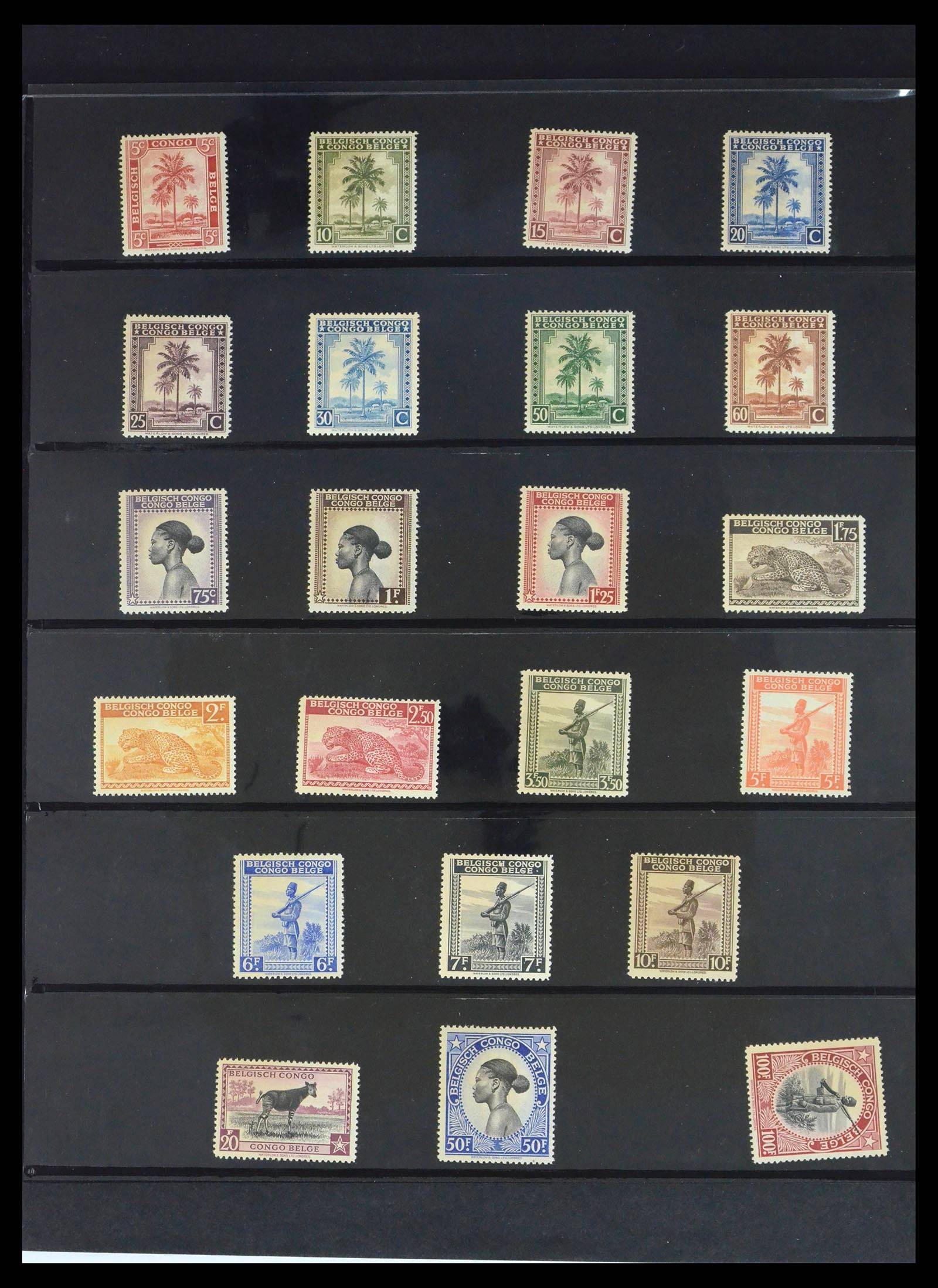 39661 0012 - Stamp collection 39661 Belgian Congo 1908-1960.