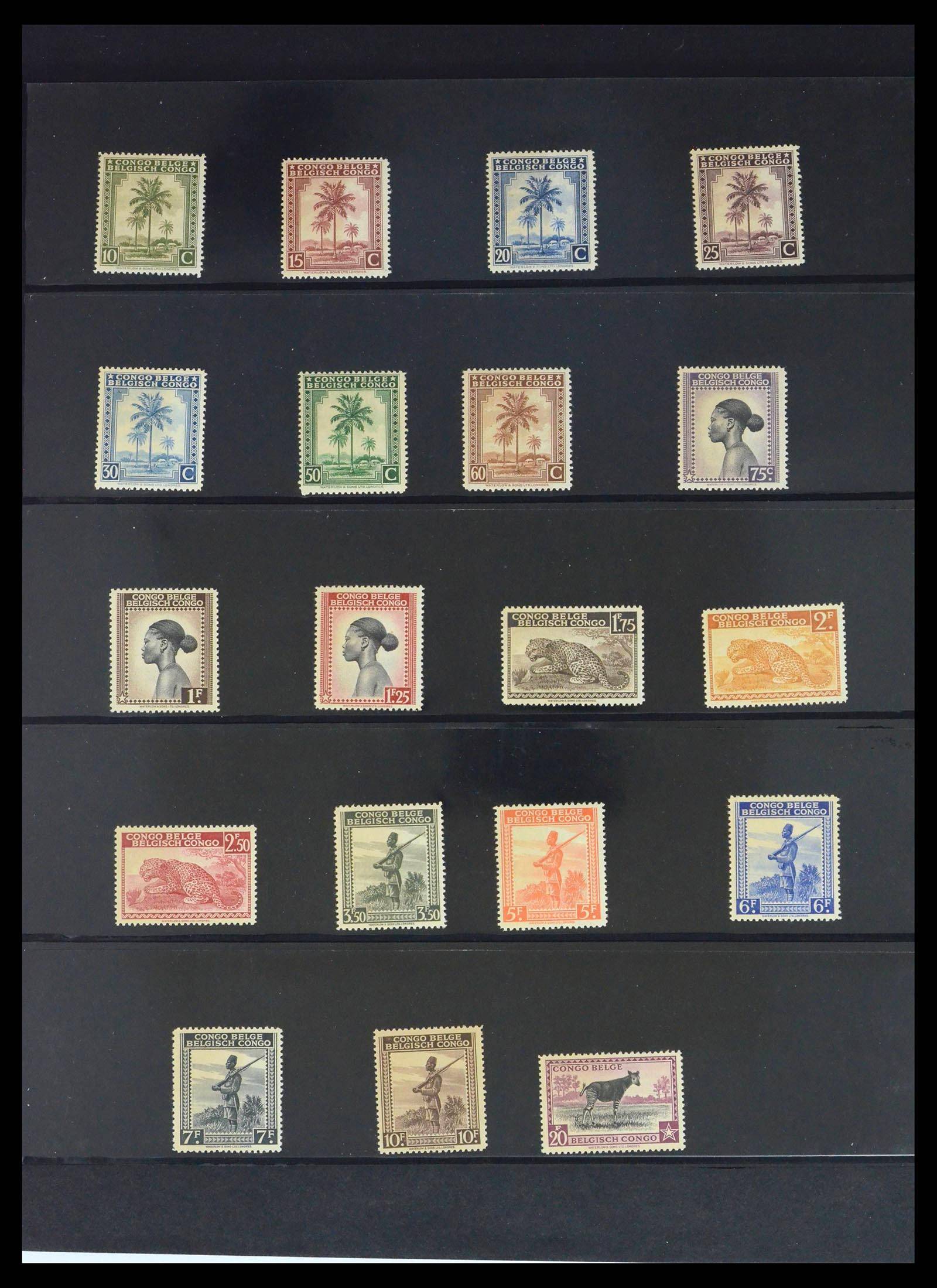 39661 0013 - Stamp collection 39661 Belgian Congo 1908-1960.
