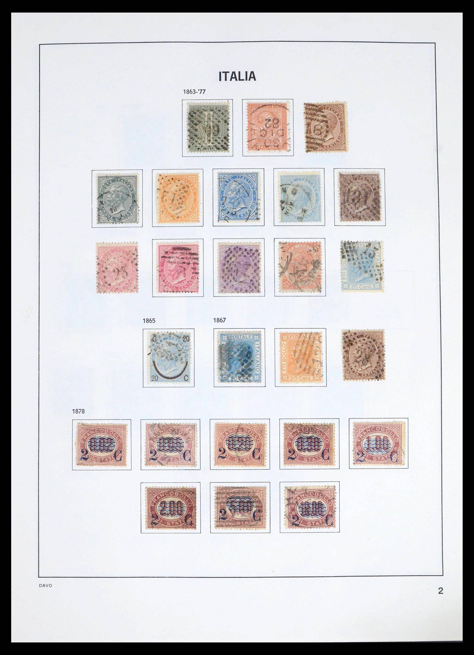 39666 0002 - Postzegelverzameling 39666 Italië 1862-2013.