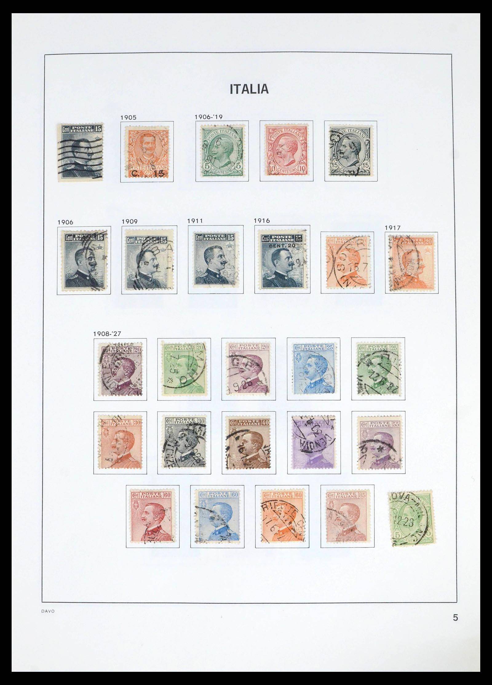 39666 0005 - Postzegelverzameling 39666 Italië 1862-2013.