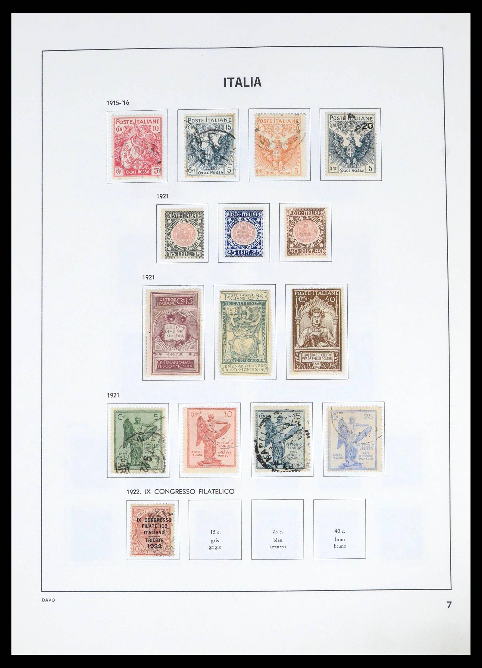 39666 0007 - Postzegelverzameling 39666 Italië 1862-2013.