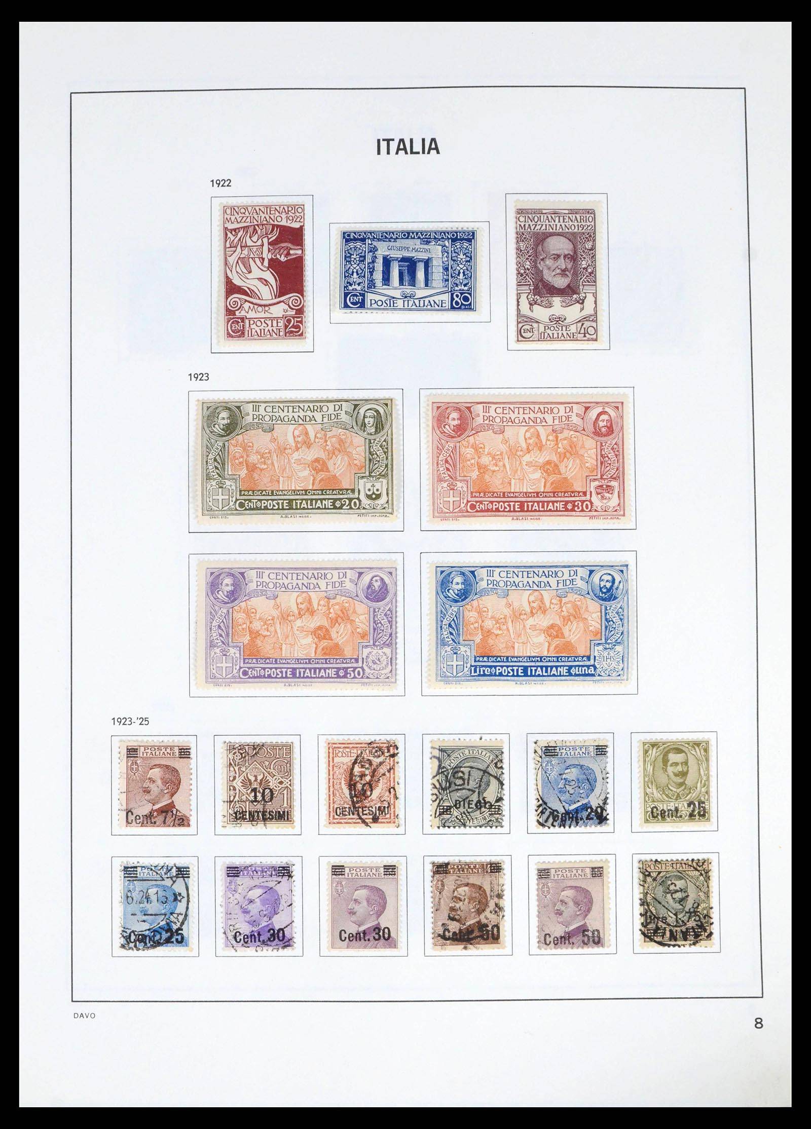 39666 0008 - Postzegelverzameling 39666 Italië 1862-2013.