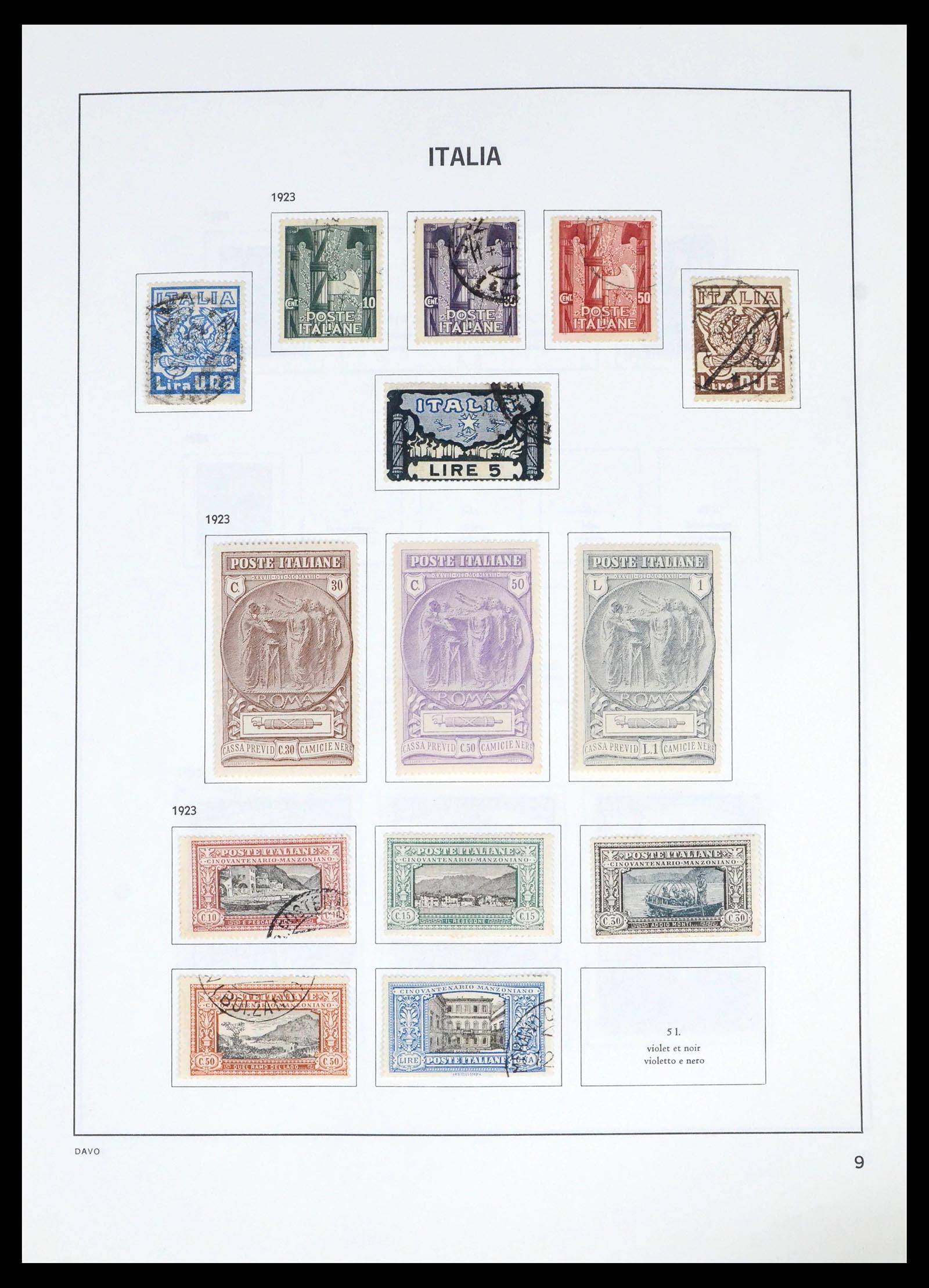 39666 0009 - Postzegelverzameling 39666 Italië 1862-2013.