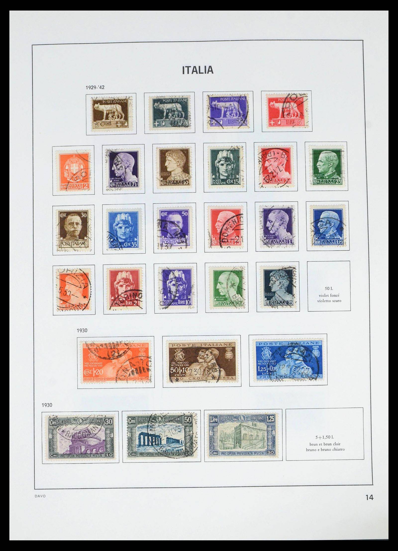 39666 0014 - Postzegelverzameling 39666 Italië 1862-2013.