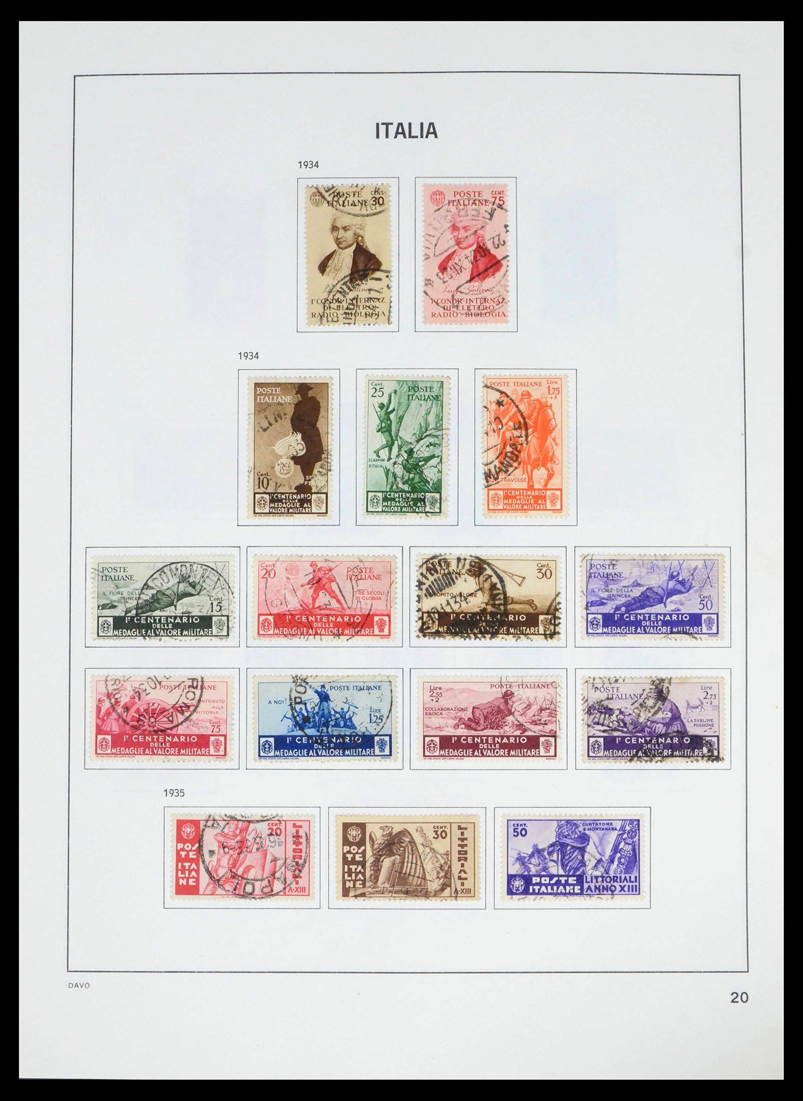 39666 0020 - Postzegelverzameling 39666 Italië 1862-2013.
