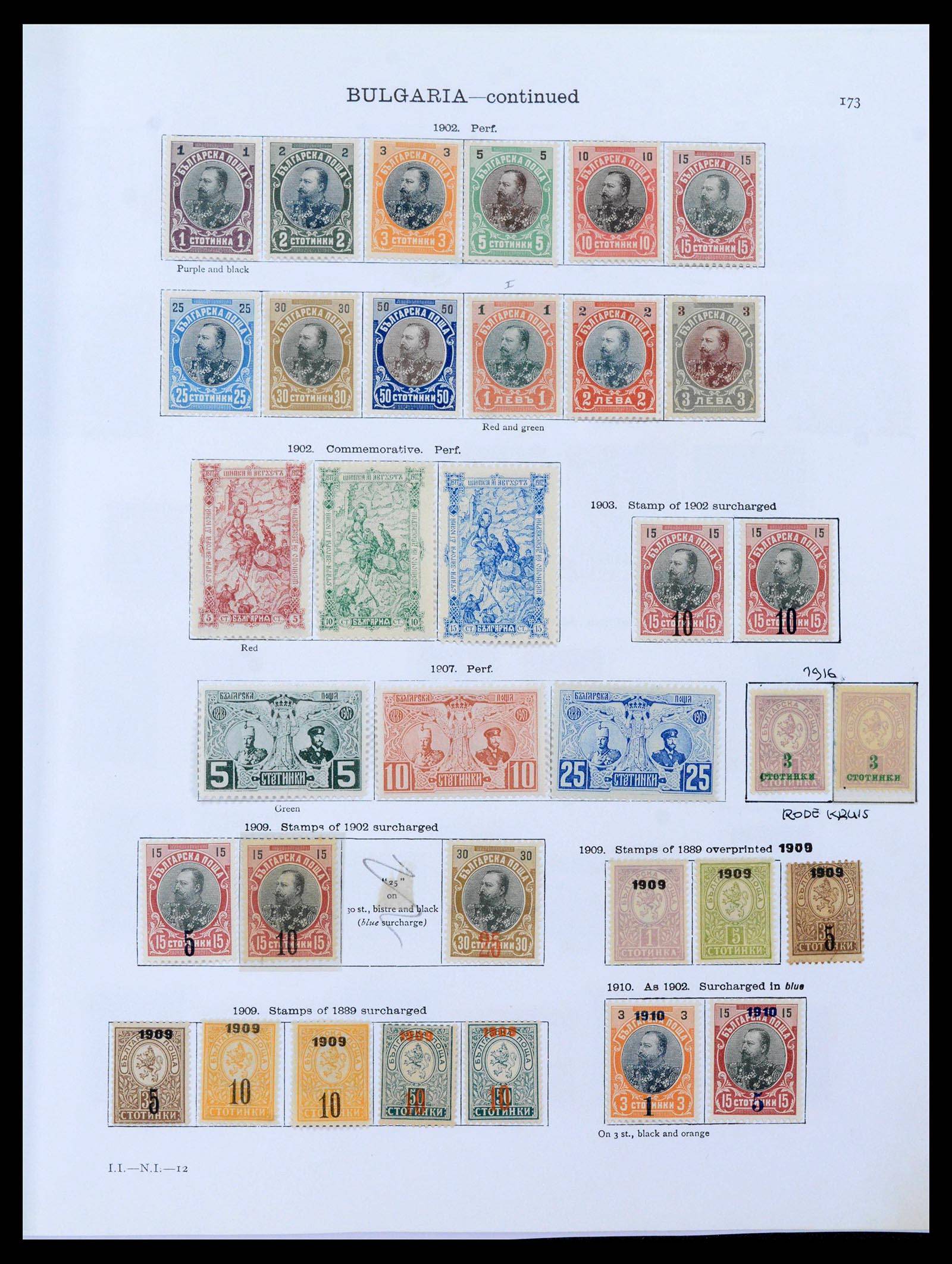 39672 0004 - Postzegelverzameling 39672 Bulgarije 1879-1936.