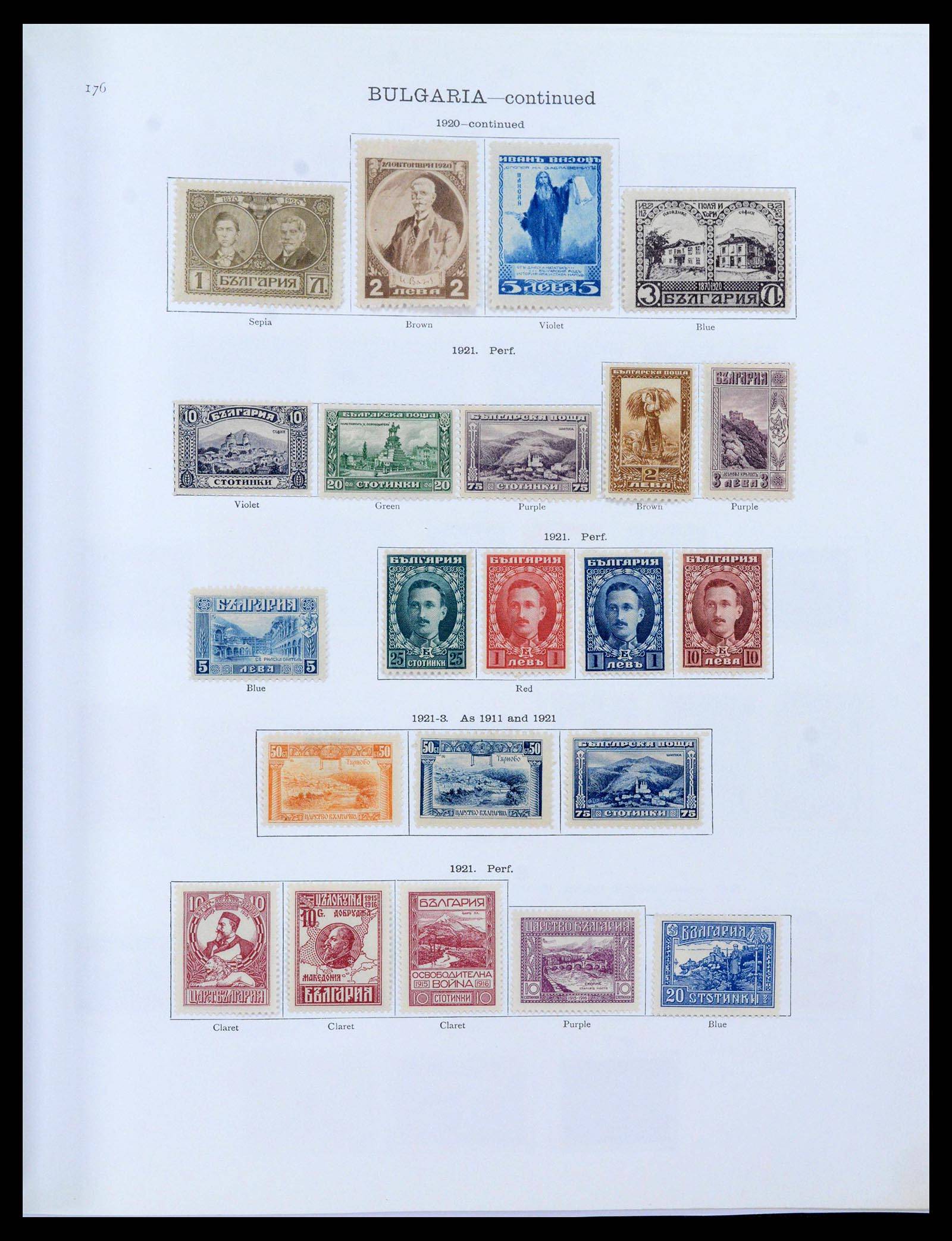 39672 0007 - Postzegelverzameling 39672 Bulgarije 1879-1936.