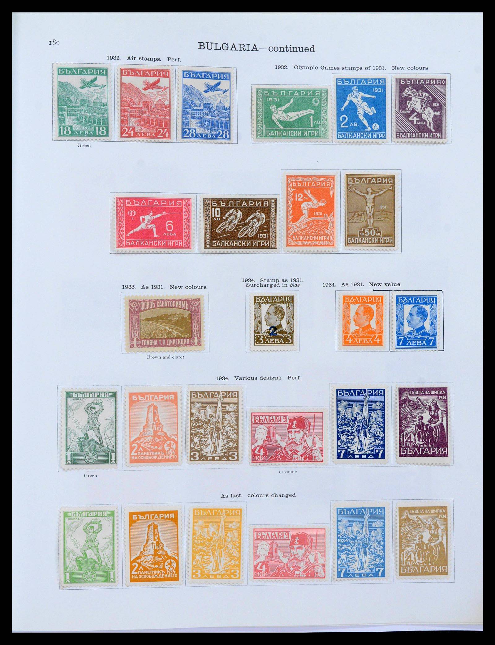 39672 0011 - Postzegelverzameling 39672 Bulgarije 1879-1936.