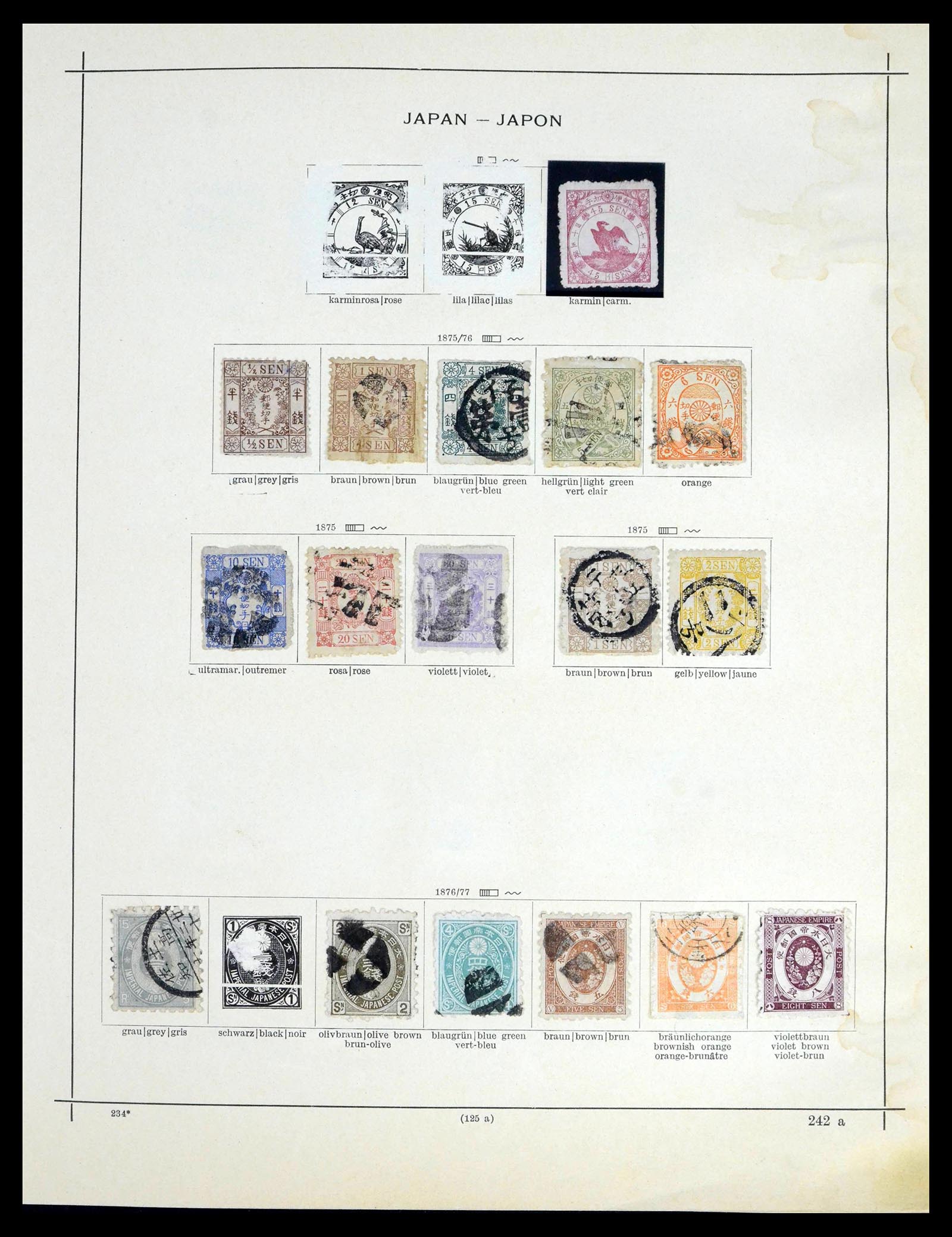39680 0010 - Postzegelverzameling 39680 Japan 1874-1956.
