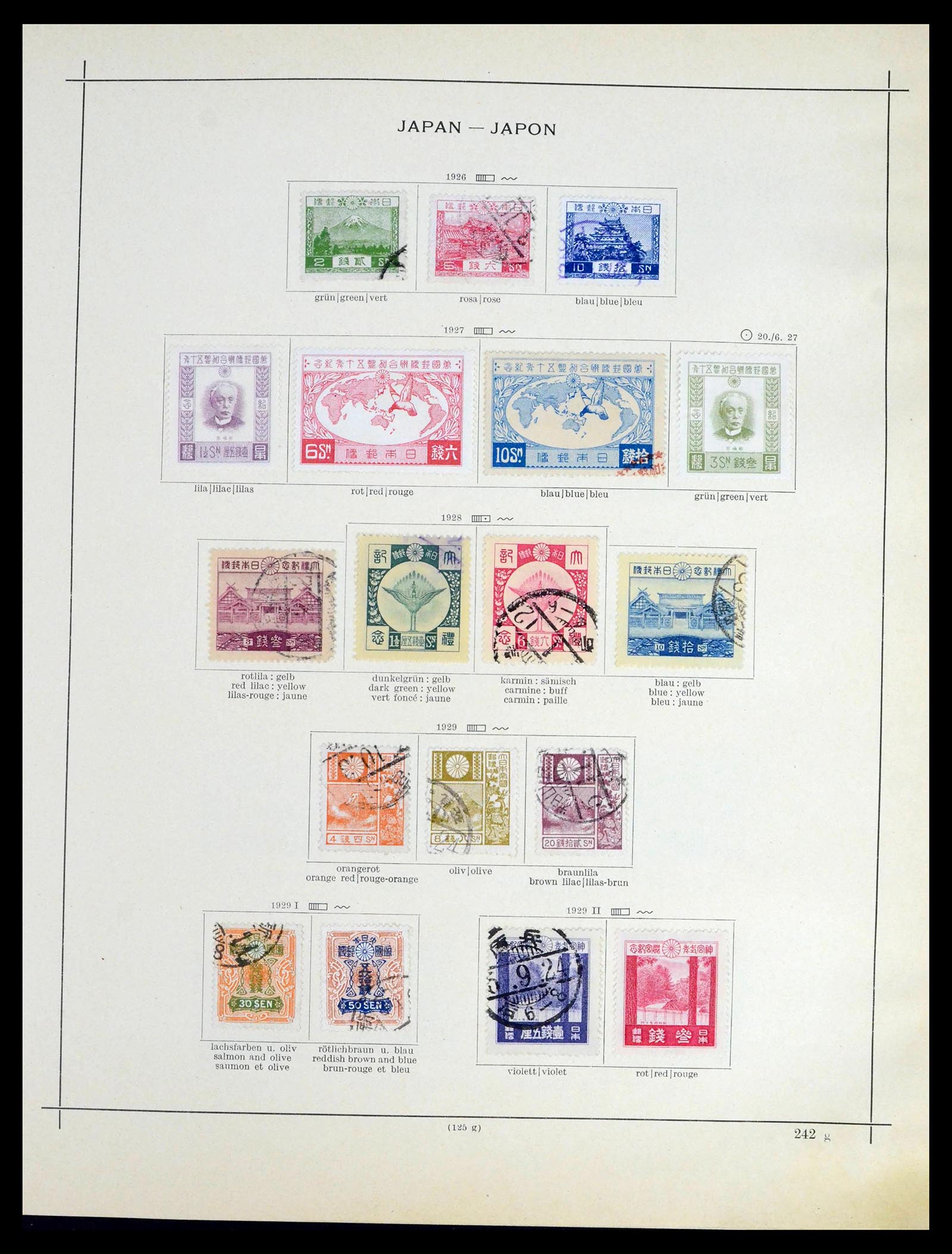 39680 0015 - Postzegelverzameling 39680 Japan 1874-1956.