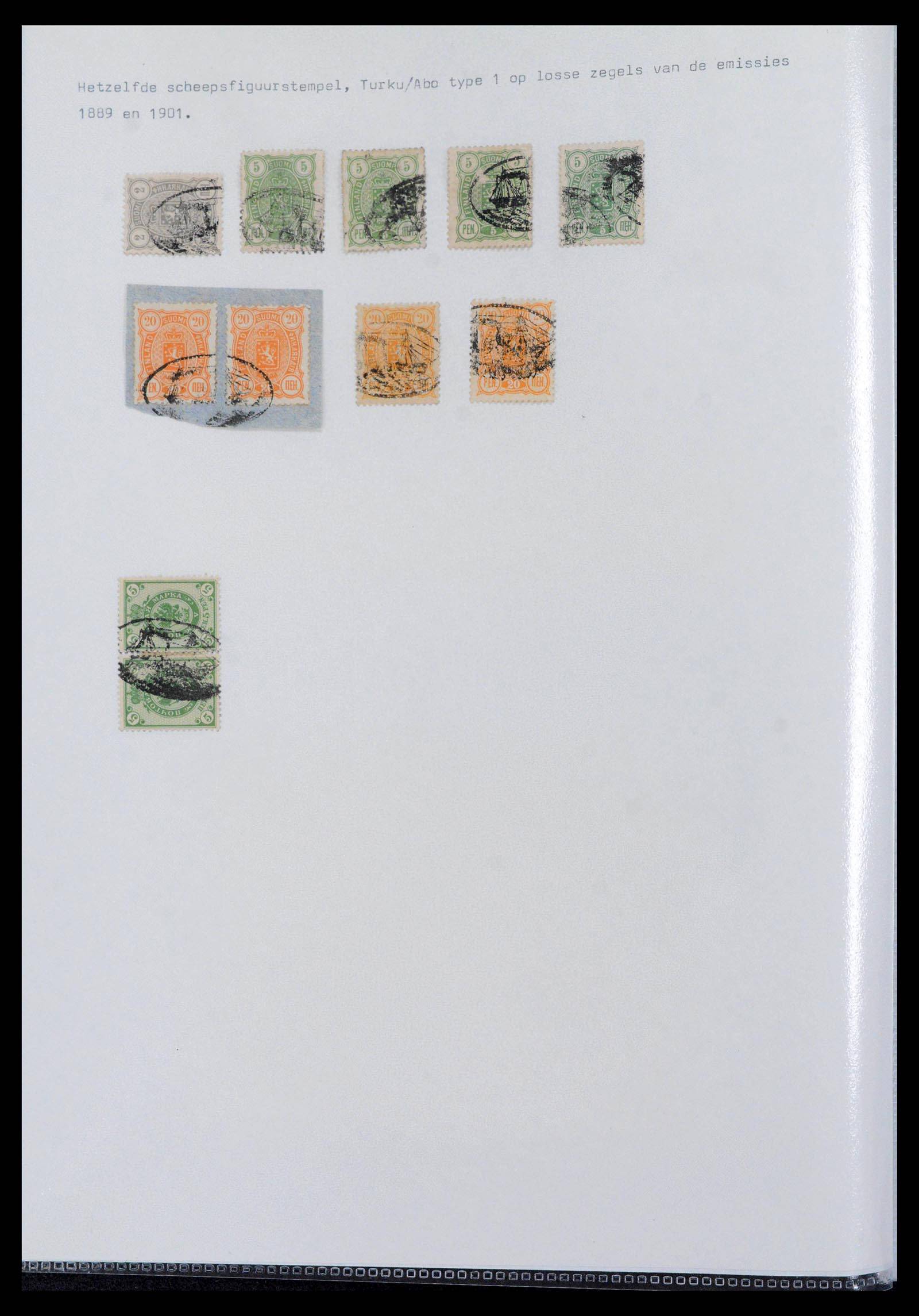 39681 0002 - Postzegelverzameling 39681 Finland scheepsstempels 1878-1980.