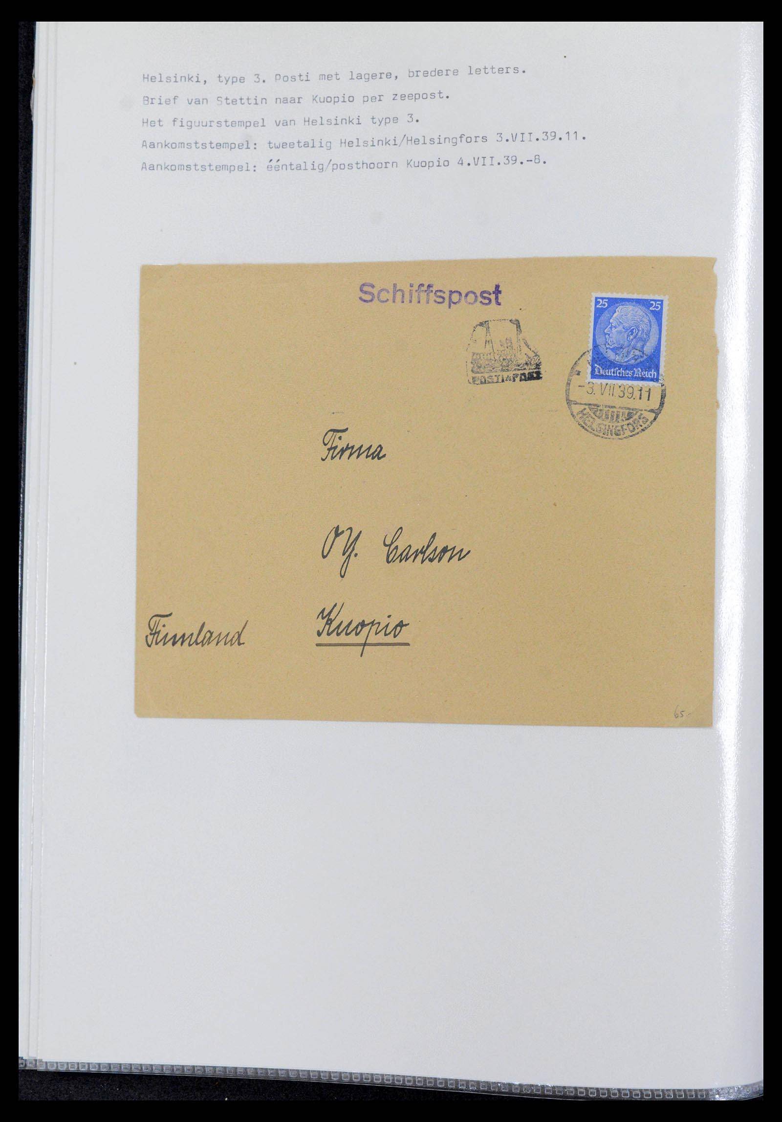 39681 0008 - Postzegelverzameling 39681 Finland scheepsstempels 1878-1980.