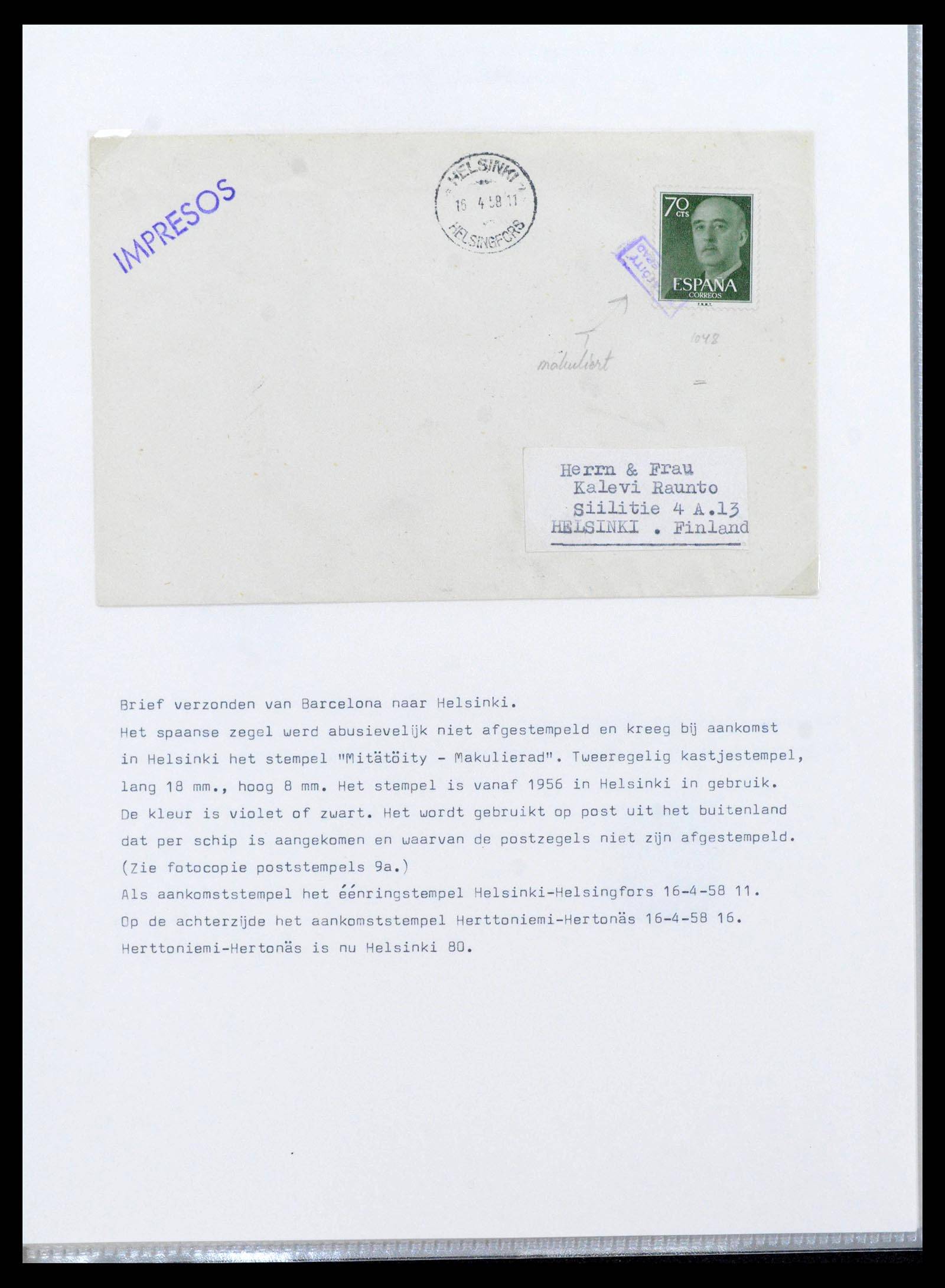 39681 0020 - Postzegelverzameling 39681 Finland scheepsstempels 1878-1980.