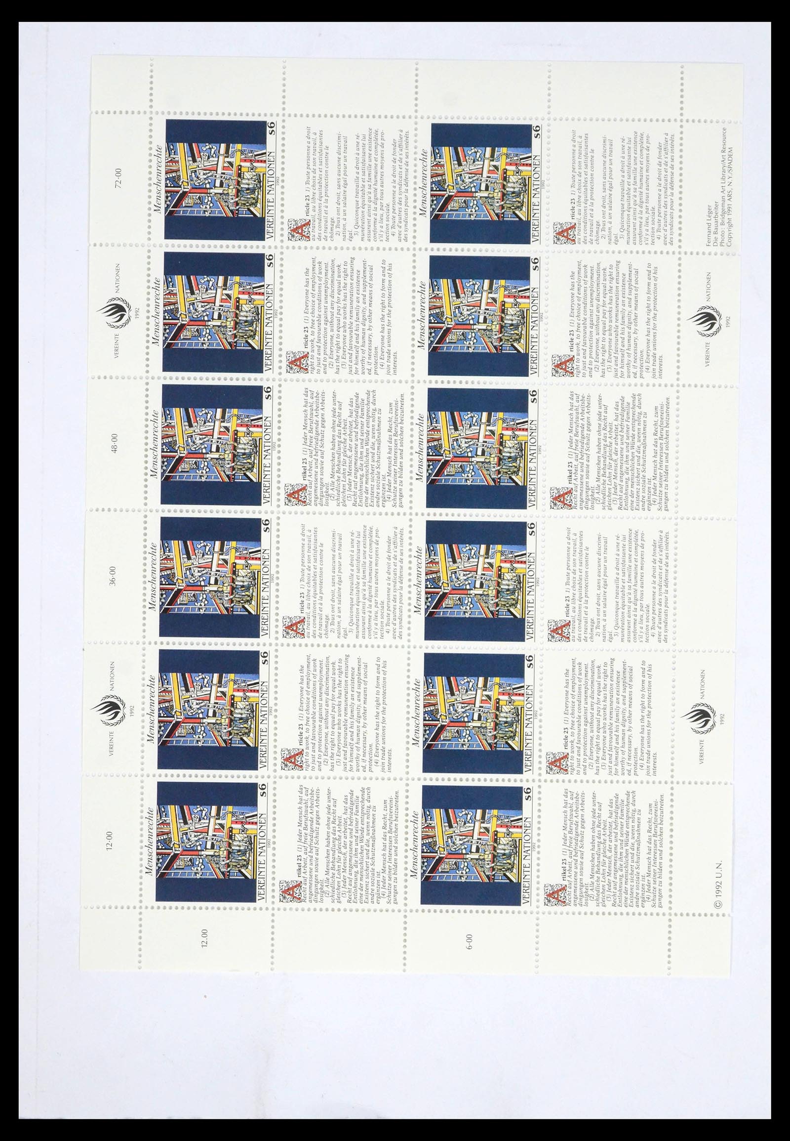 39682 0007 - Postzegelverzameling 39682 Verenigde Naties Wenen 1979-2019!