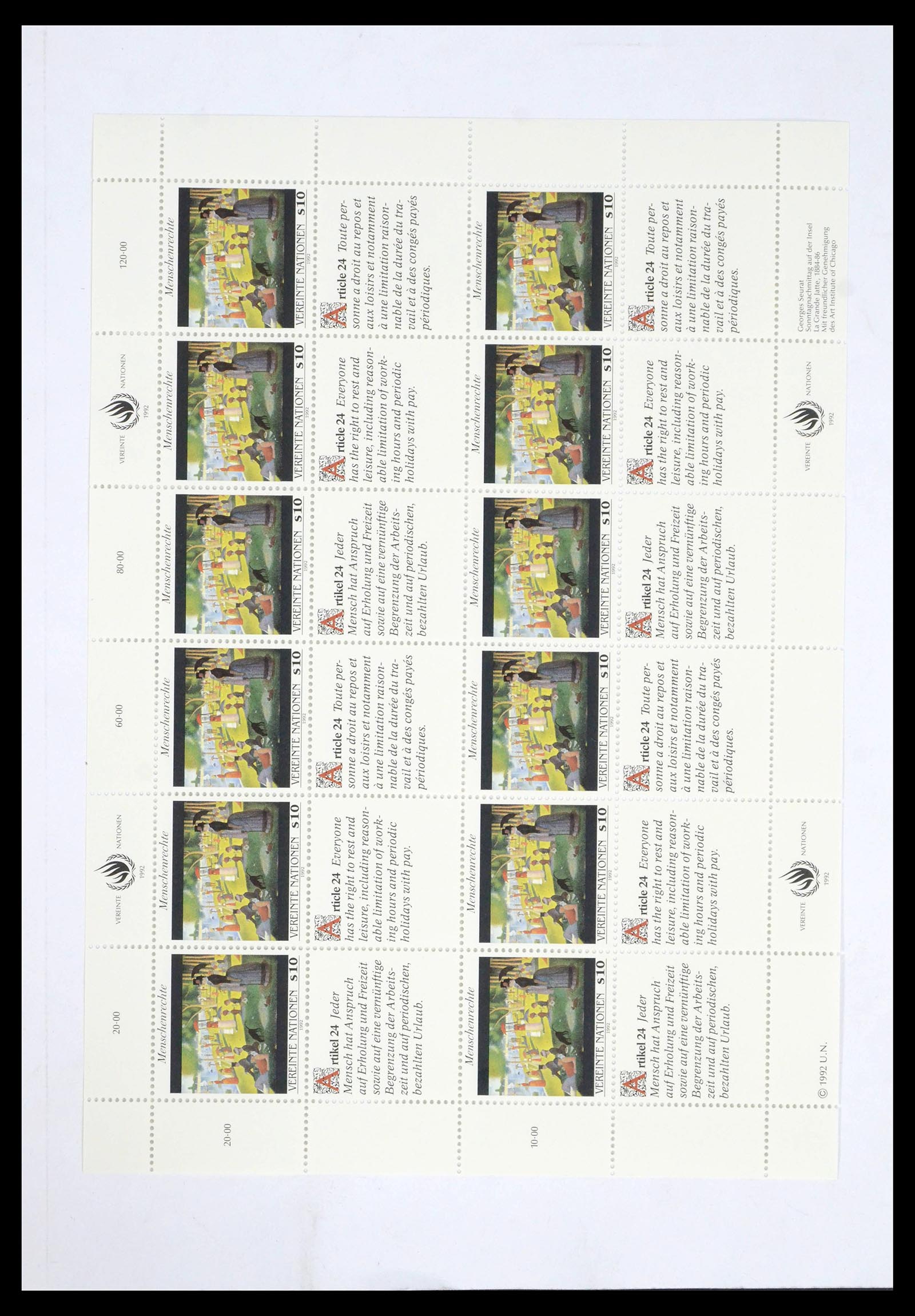 39682 0008 - Postzegelverzameling 39682 Verenigde Naties Wenen 1979-2019!