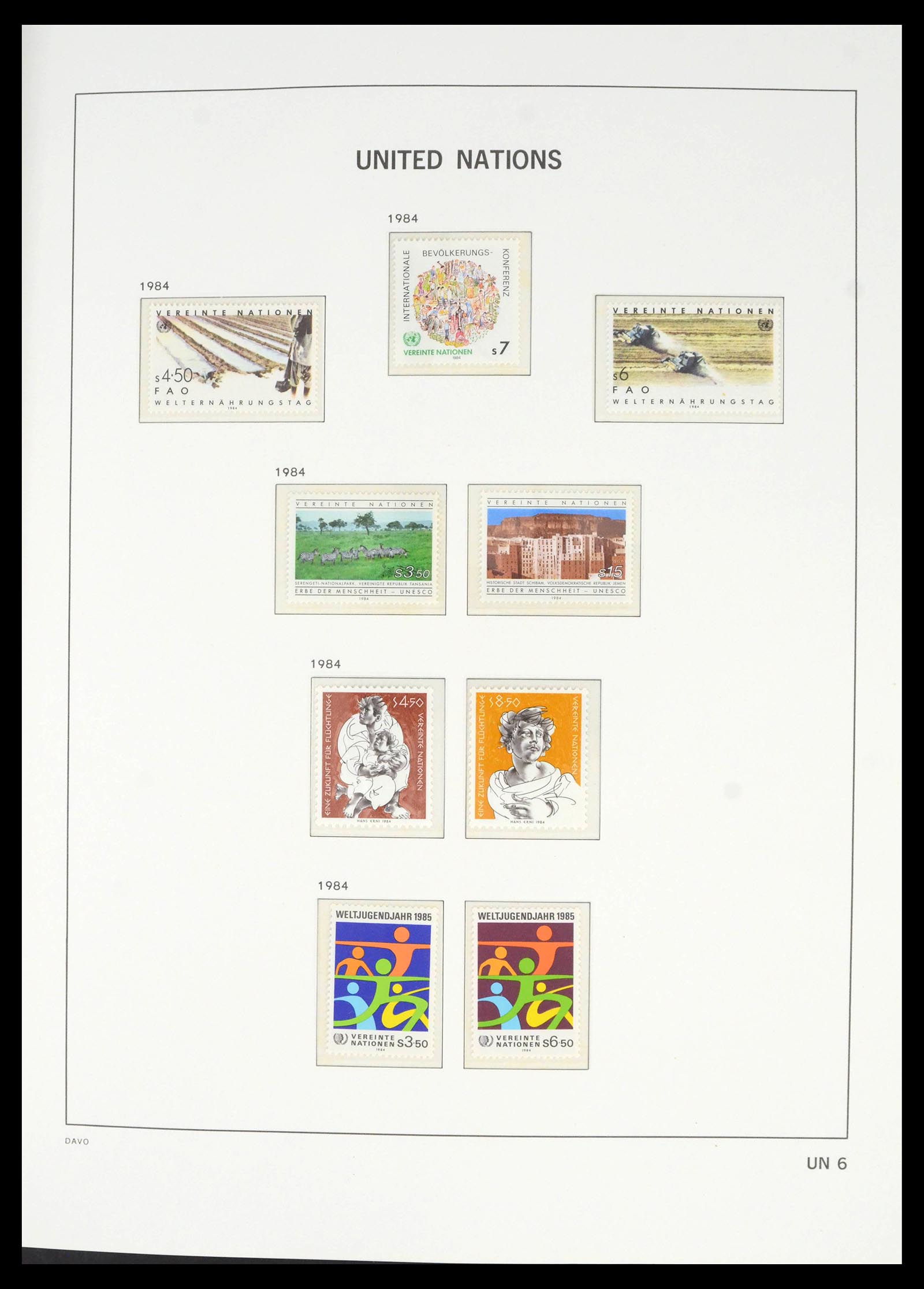 39682 0017 - Postzegelverzameling 39682 Verenigde Naties Wenen 1979-2019!