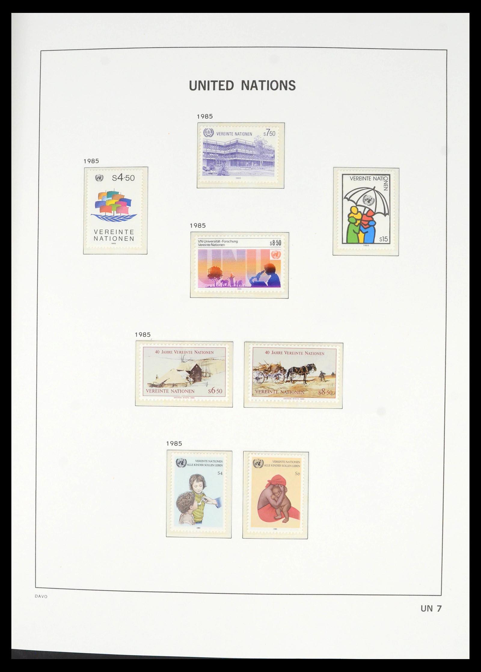 39682 0018 - Postzegelverzameling 39682 Verenigde Naties Wenen 1979-2019!