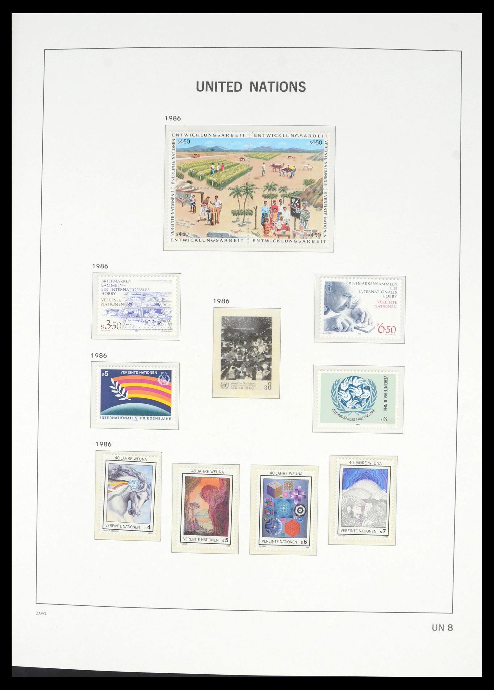 39682 0019 - Postzegelverzameling 39682 Verenigde Naties Wenen 1979-2019!