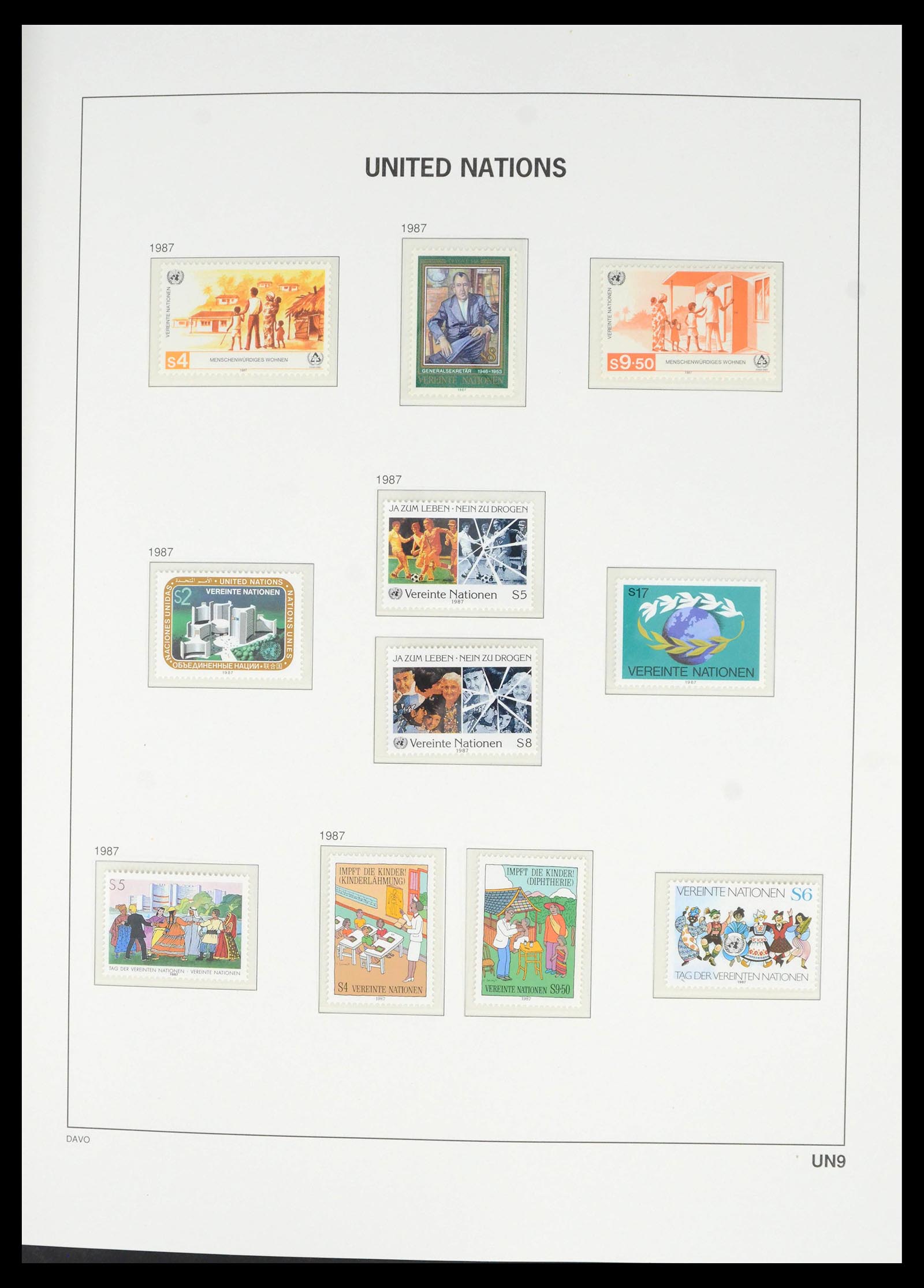 39682 0020 - Postzegelverzameling 39682 Verenigde Naties Wenen 1979-2019!