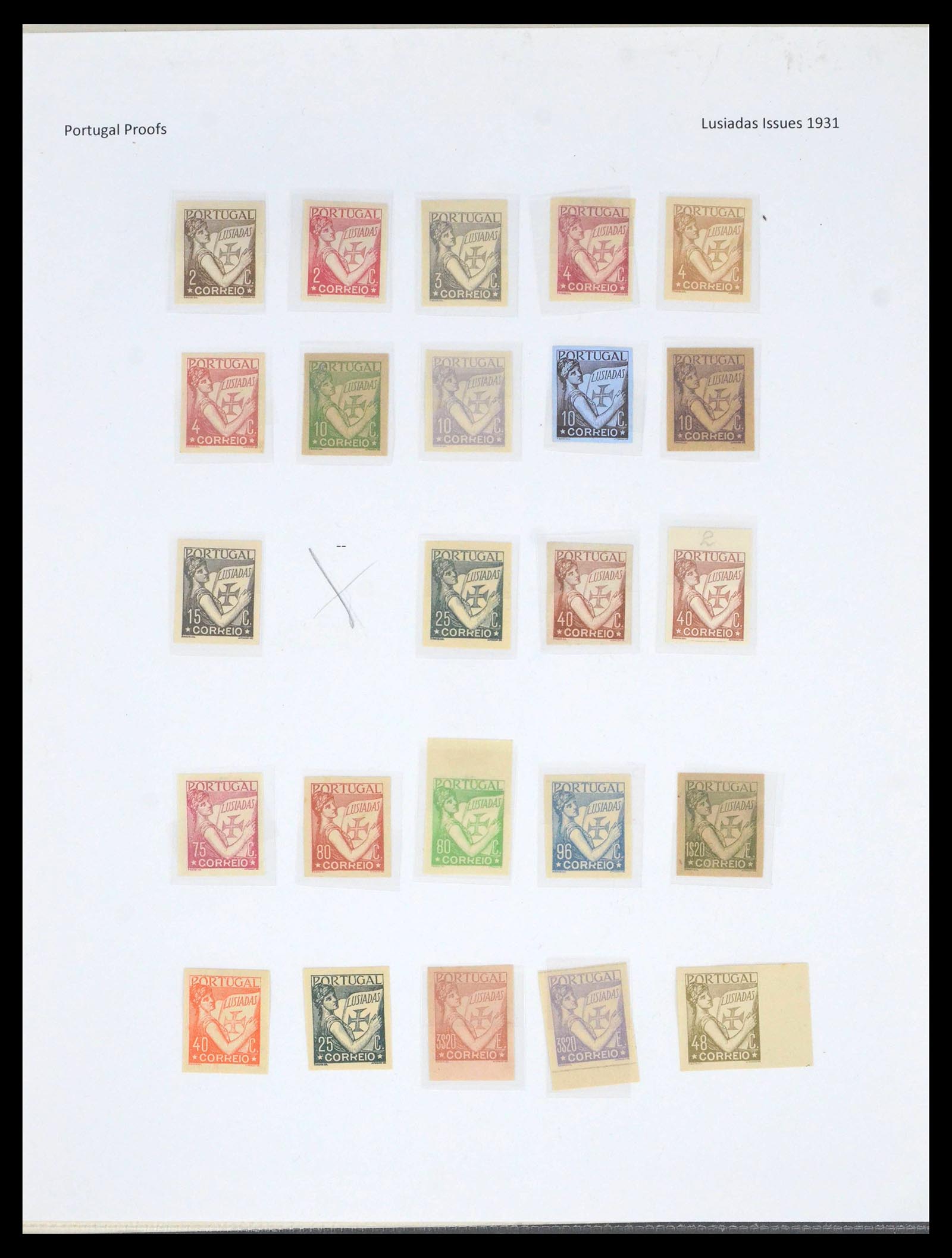 39690 0013 - Postzegelverzameling 39690 Portugal top/proeven/variëteiten 1853-1980